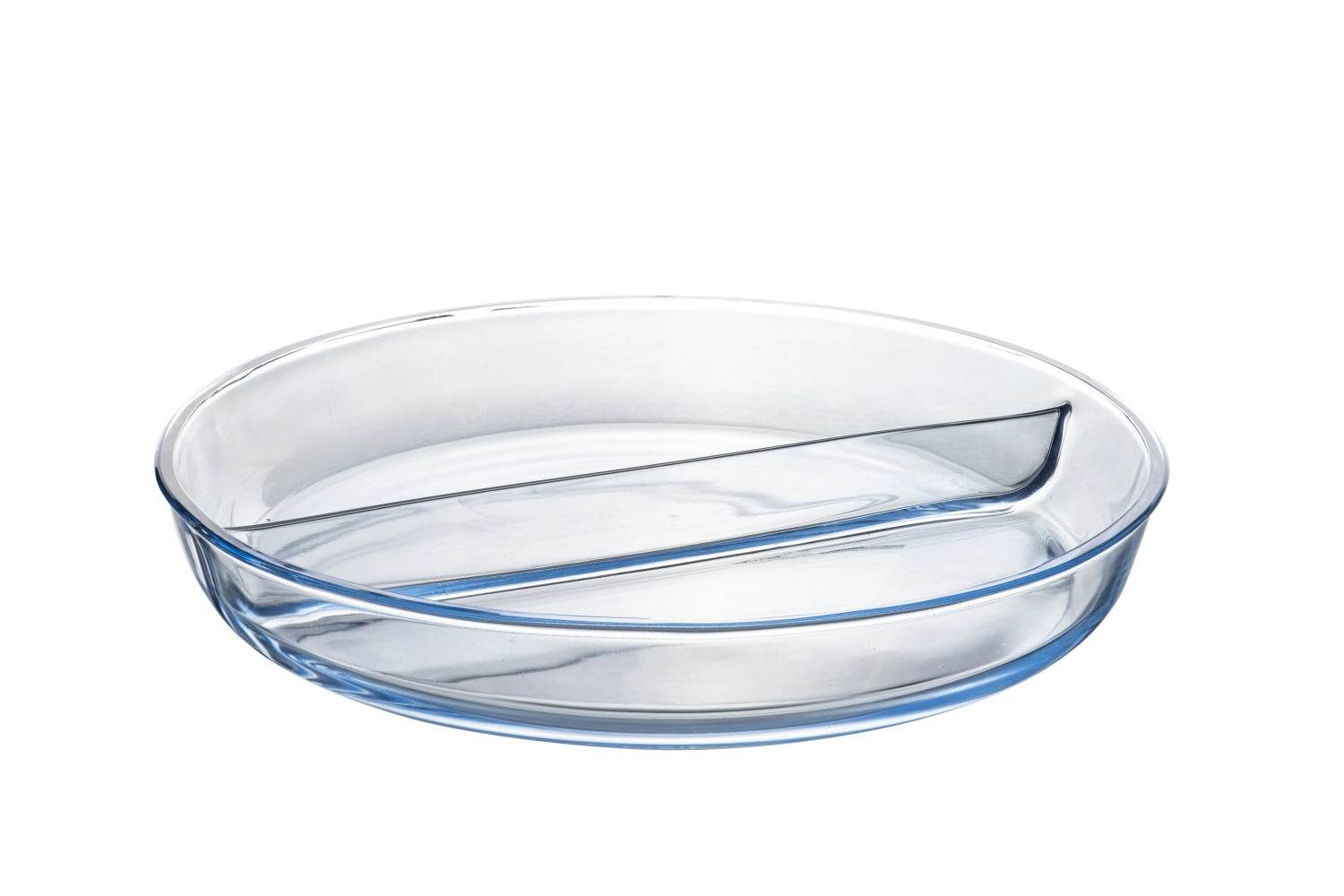 Elegante Auflaufform mit Unterteilung von Borart, 32 cm, perfekt für vielseitige Gerichte und ansprechende Präsentation im Ofen.