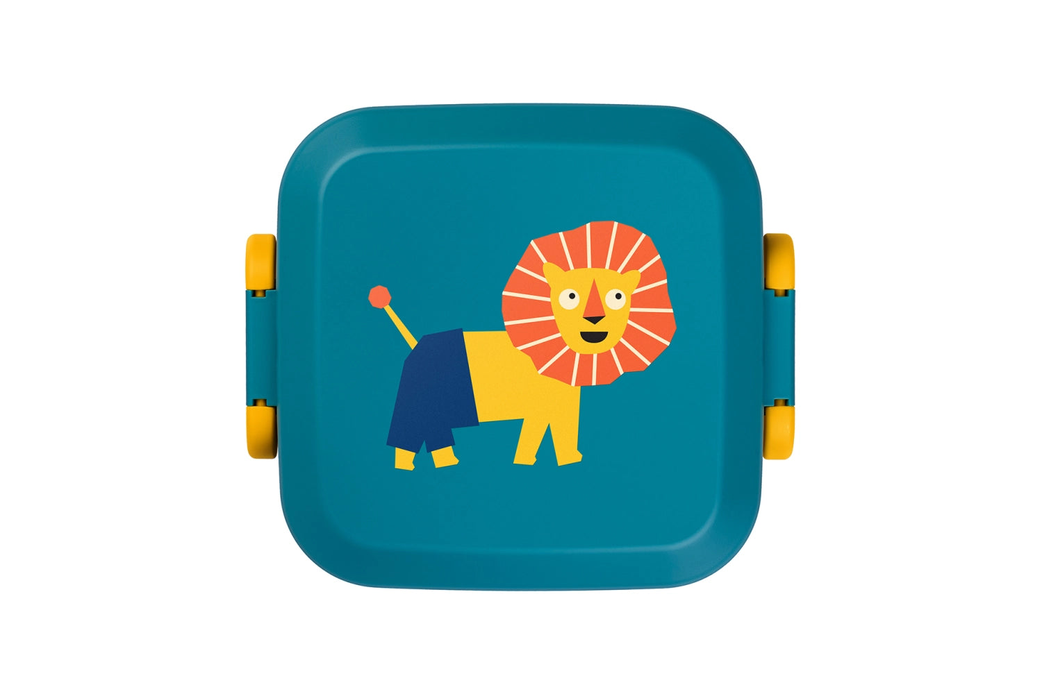 Rikko Lunchbox Löwe in Midnight Lagoon, farbenfrohe und praktische Lunchbox für Kinder, ideal für Schule und Ausflüge.