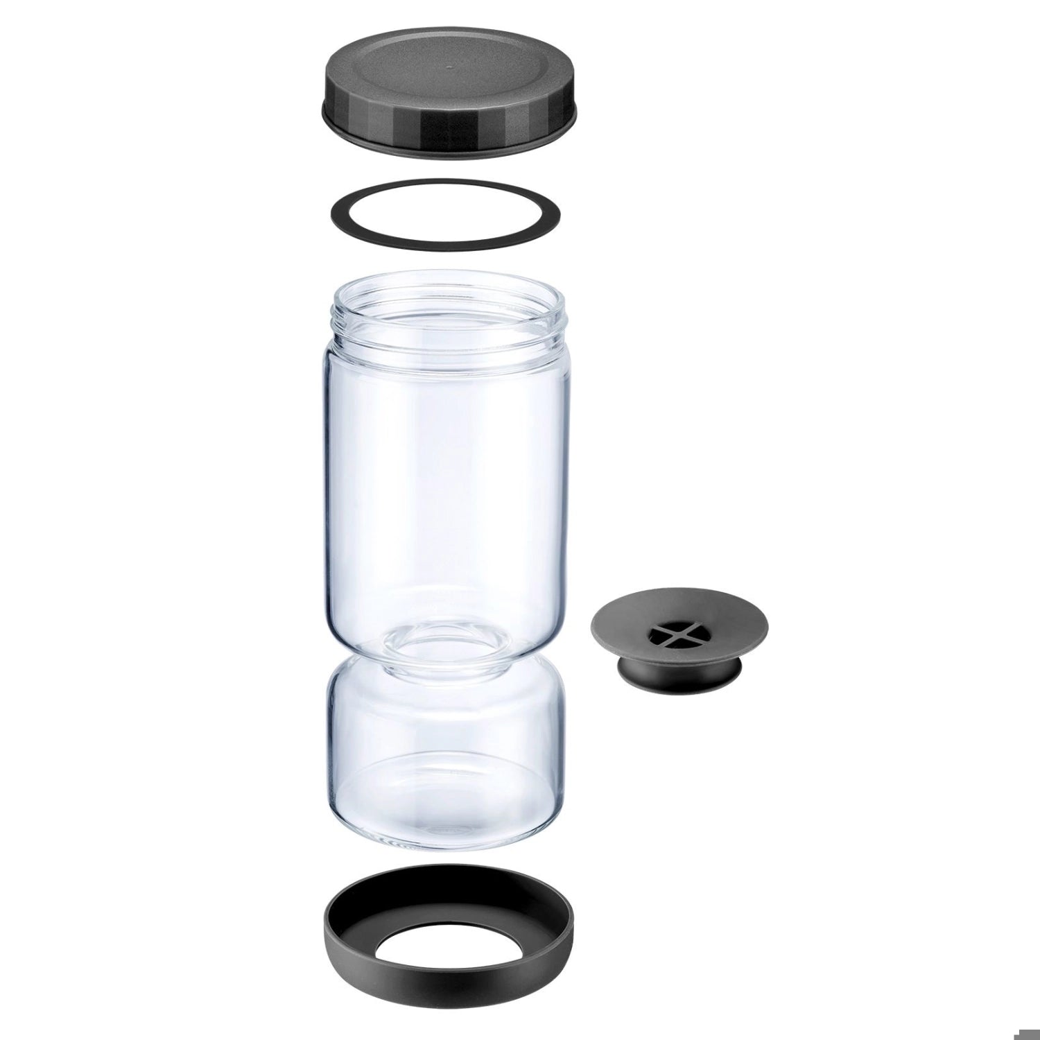Praktisches Abtropfglas von Westmark mit 1300 ml, ideal für die Aufbewahrung und Abtropfung von Lebensmitteln, robust und vielseitig.