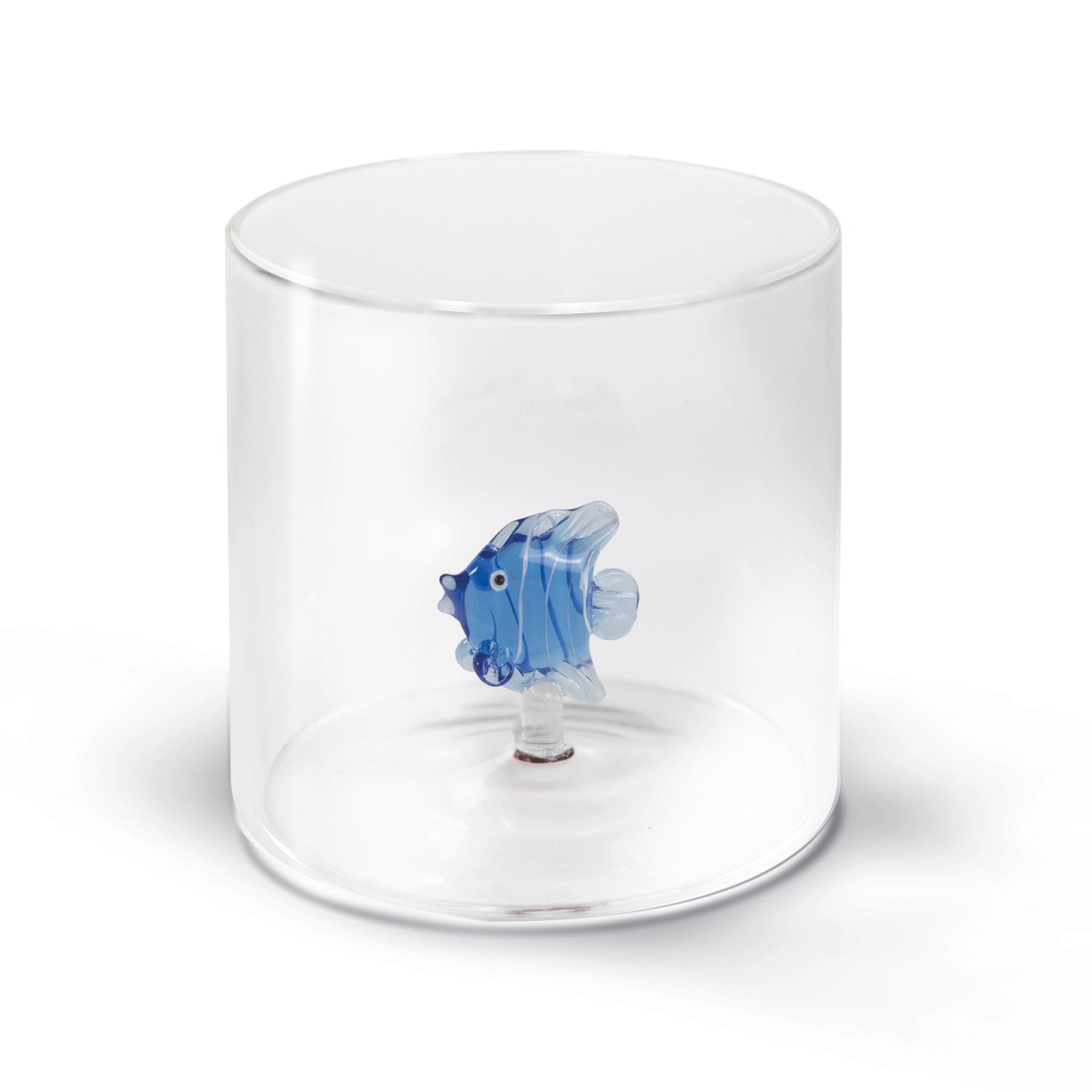Glas aus Borosilikat 250ml Fisch blau in Blau präsentiert im Onlineshop von KAQTU Design AG. Glas ist von Easy Life