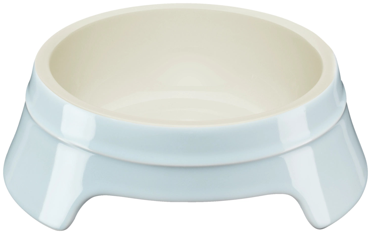 Eleganter hellblauer Haustiernapf mit 400ml Fassungsvermögen, ideal für Futter oder Wasser, aus der Zutaten-Kollektion von Staub.