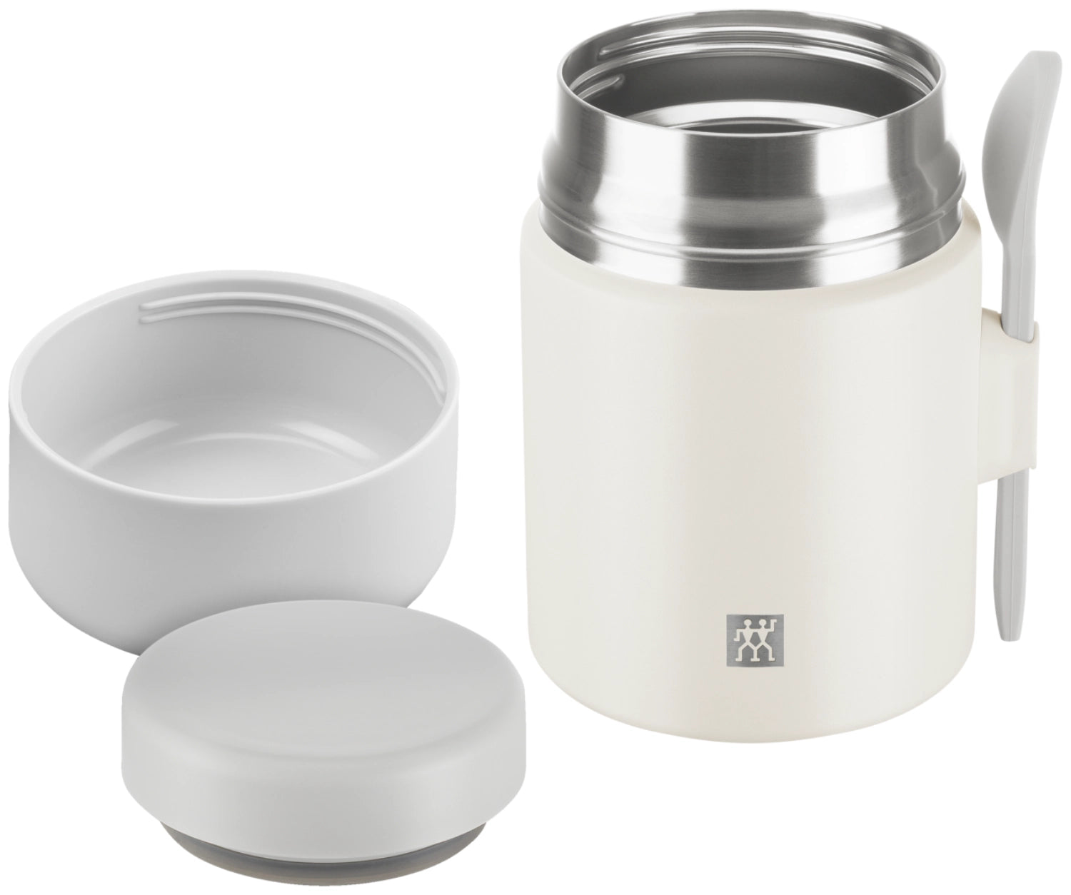 Stylischer 600ml Thermo Plus Speisebehälter in sanftem Creme, perfekt für die Aufbewahrung von Speisen, warm oder kalt, von Zwilling.