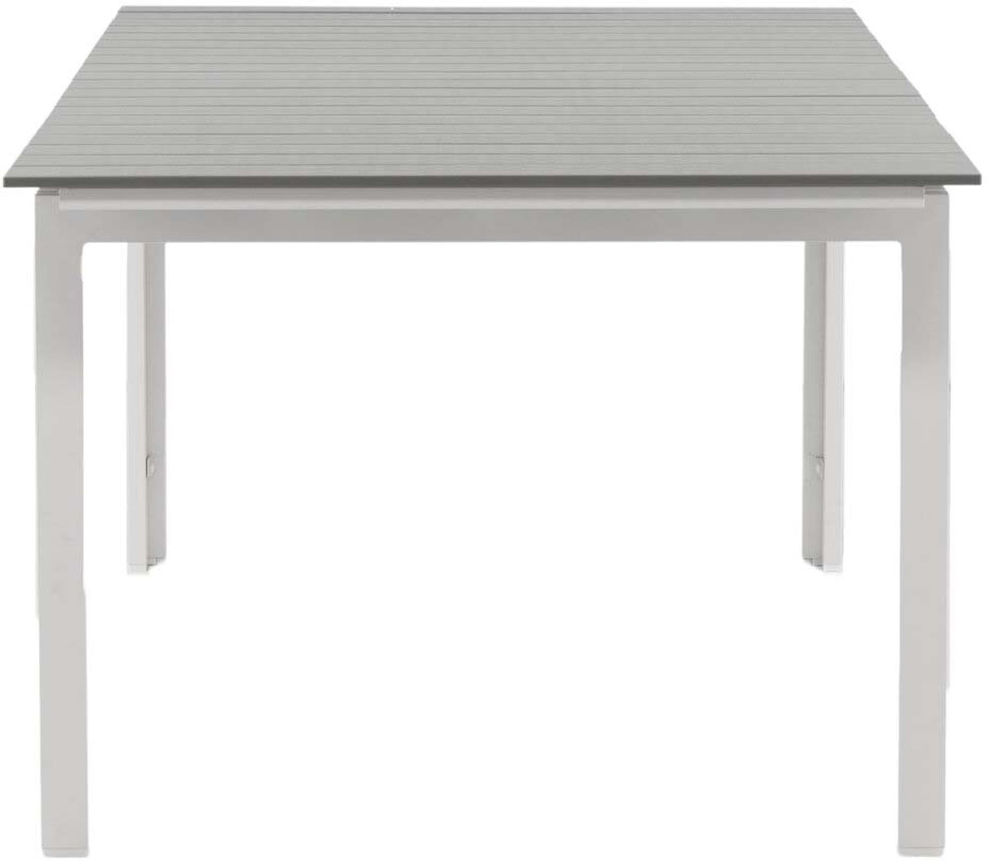 Moderner, ausziehbarer Gartentisch Levels von Venture Home, ideal für gesellige Runden im Freien, wetterbeständig und elegant im Design.