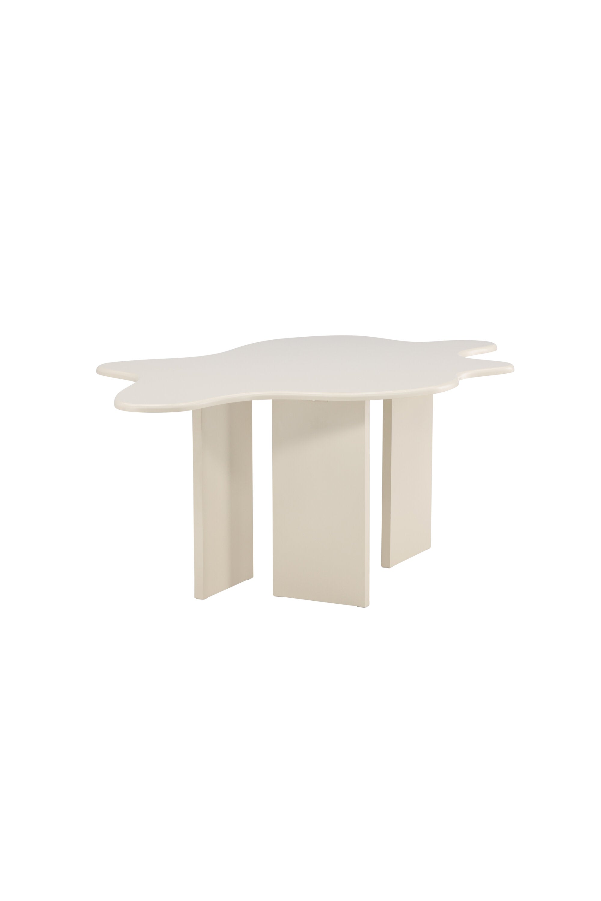 Eleganter ovaler Esstisch in Beige von Vind, ideal für stilvolle Essbereiche. Perfekte Kombination aus Funktionalität und Design.