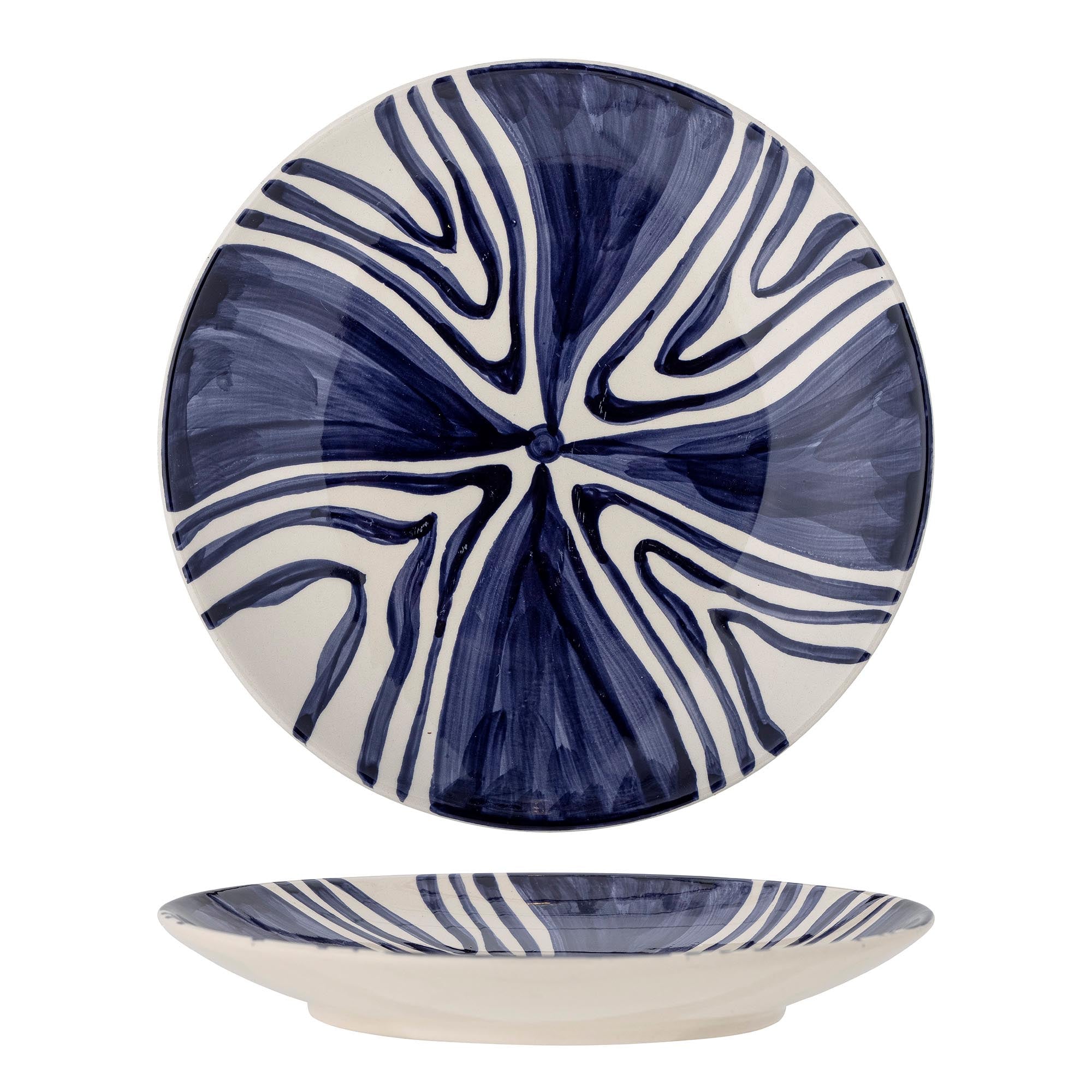 Bezaubernder Shama Teller in Blau von Bloomingville, aus robustem Steingut gefertigt. Perfekt für elegante Tischarrangements und kulinarische Köstlichkeiten.
