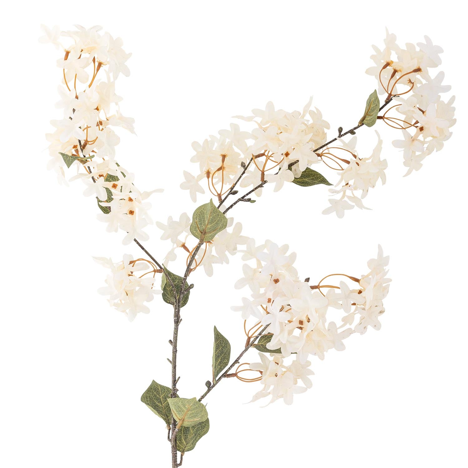 Eleganter künstlicher Myrtle Zweig in Weiss von Bloomingville, ideal für stilvolle Dekorationen und florale Akzente.