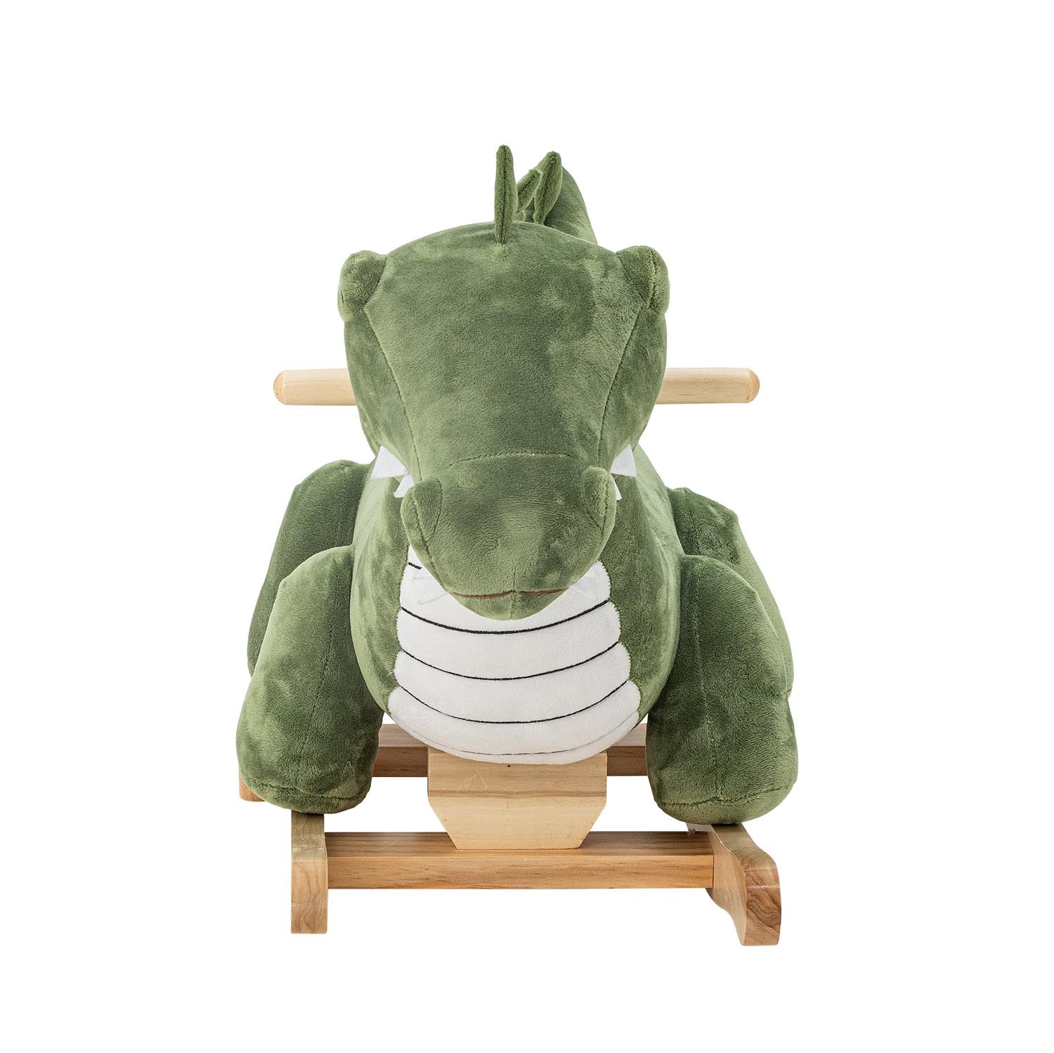 Das grüne Arnie Schaukelkrokodil von Bloomingville Mini aus Polyester bietet Kindern sicheren und spassigen Schaukelspass.
