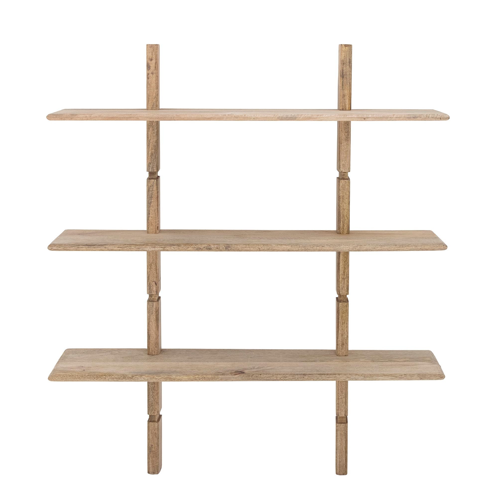 Elegantes Regal aus Mangoholz, naturbelassen von Creative Collection.