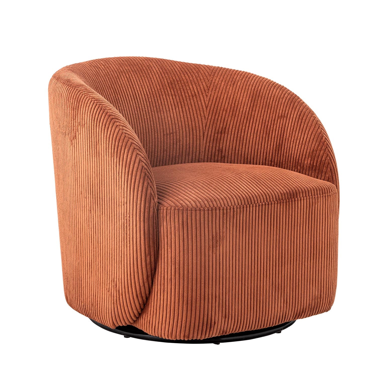 Der Pradi Loungesessel in strahlendem Orange bietet eine komfortable Sitzgelegenheit und setzt lebendige Akzente in Ihrem Wohnraum.