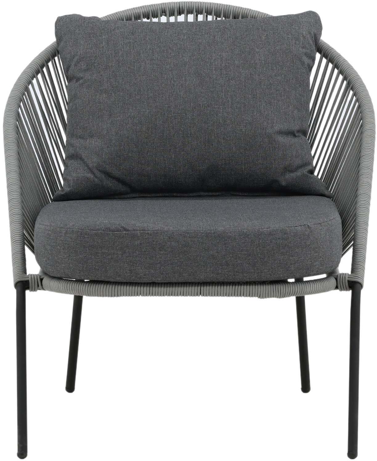 Eleganter Lindos Lounge Chair von Venture Home, ideal für den Außenbereich, bietet Komfort und stilvolle Armlehnen für entspannte Stunden.