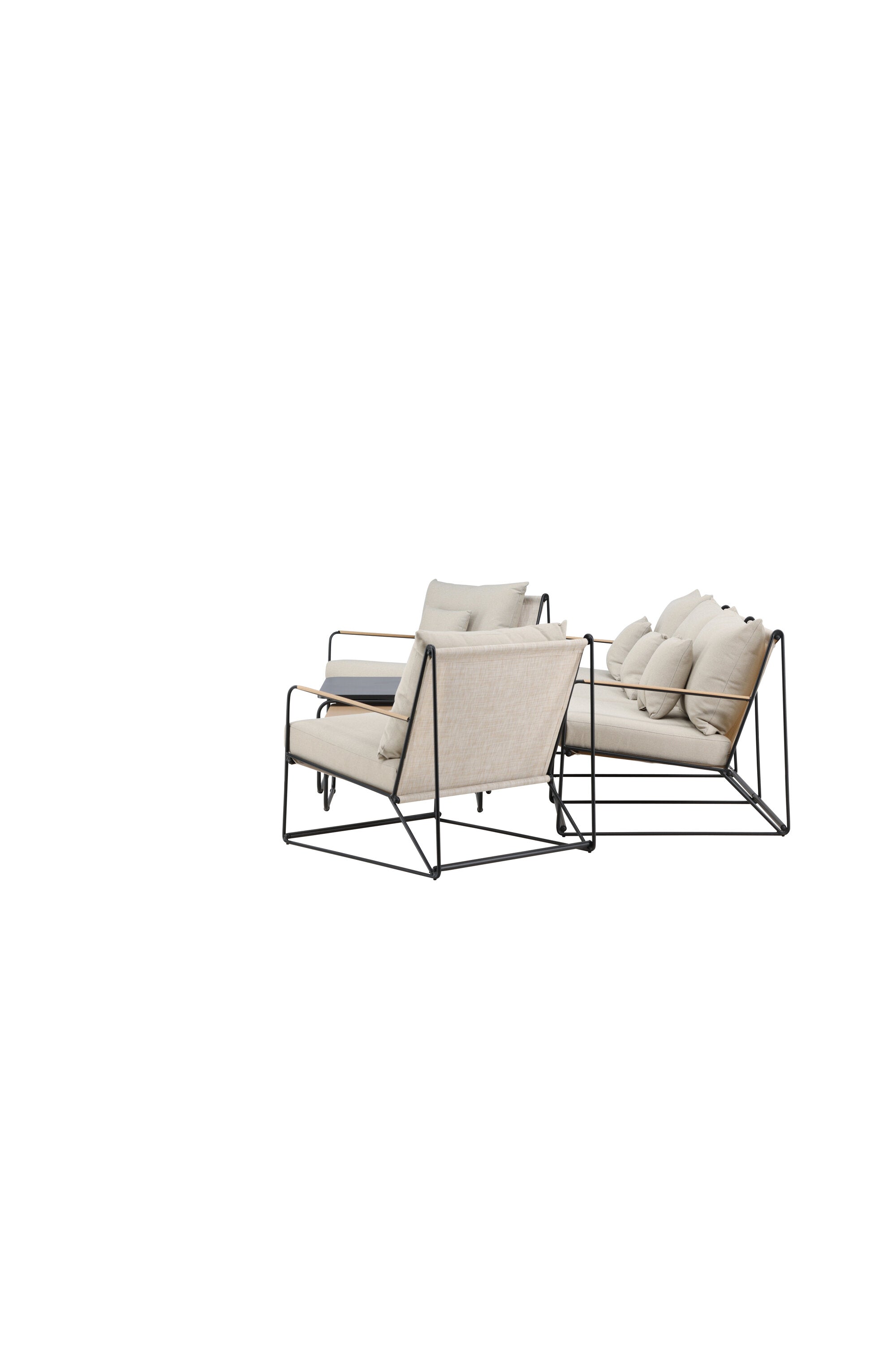 Elegantes Palazzo Sofa Set von Venture Home, perfekt für entspannte Stunden im Wohnzimmer mit modernem Flair und hohem Sitzkomfort.