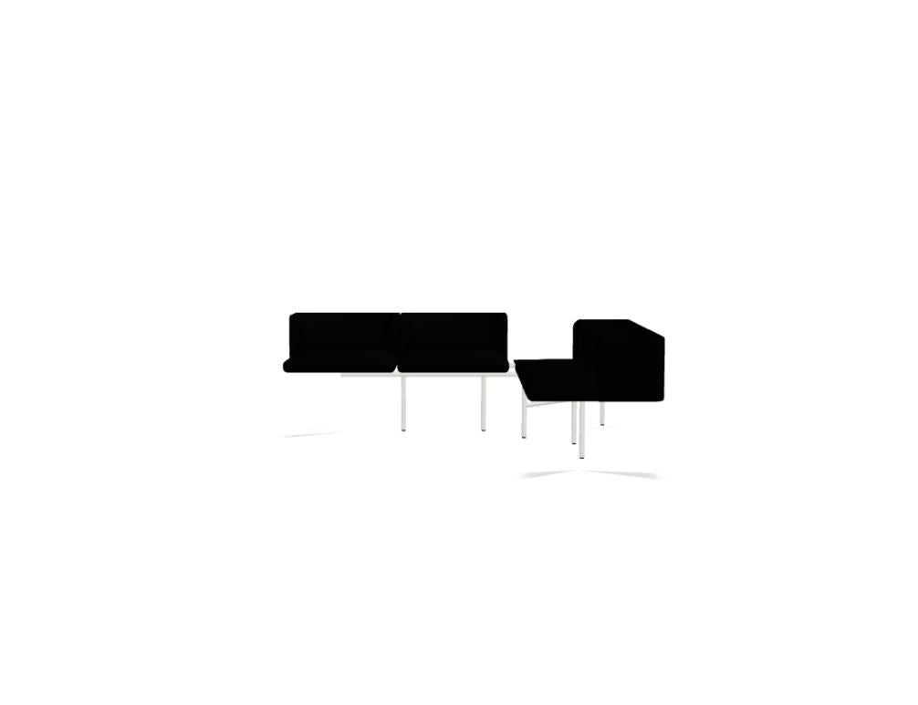 Agora AR05 - Sitzsystem in Weiss präsentiert im Onlineshop von KAQTU Design AG. Modulares Sofa ist von Mdd