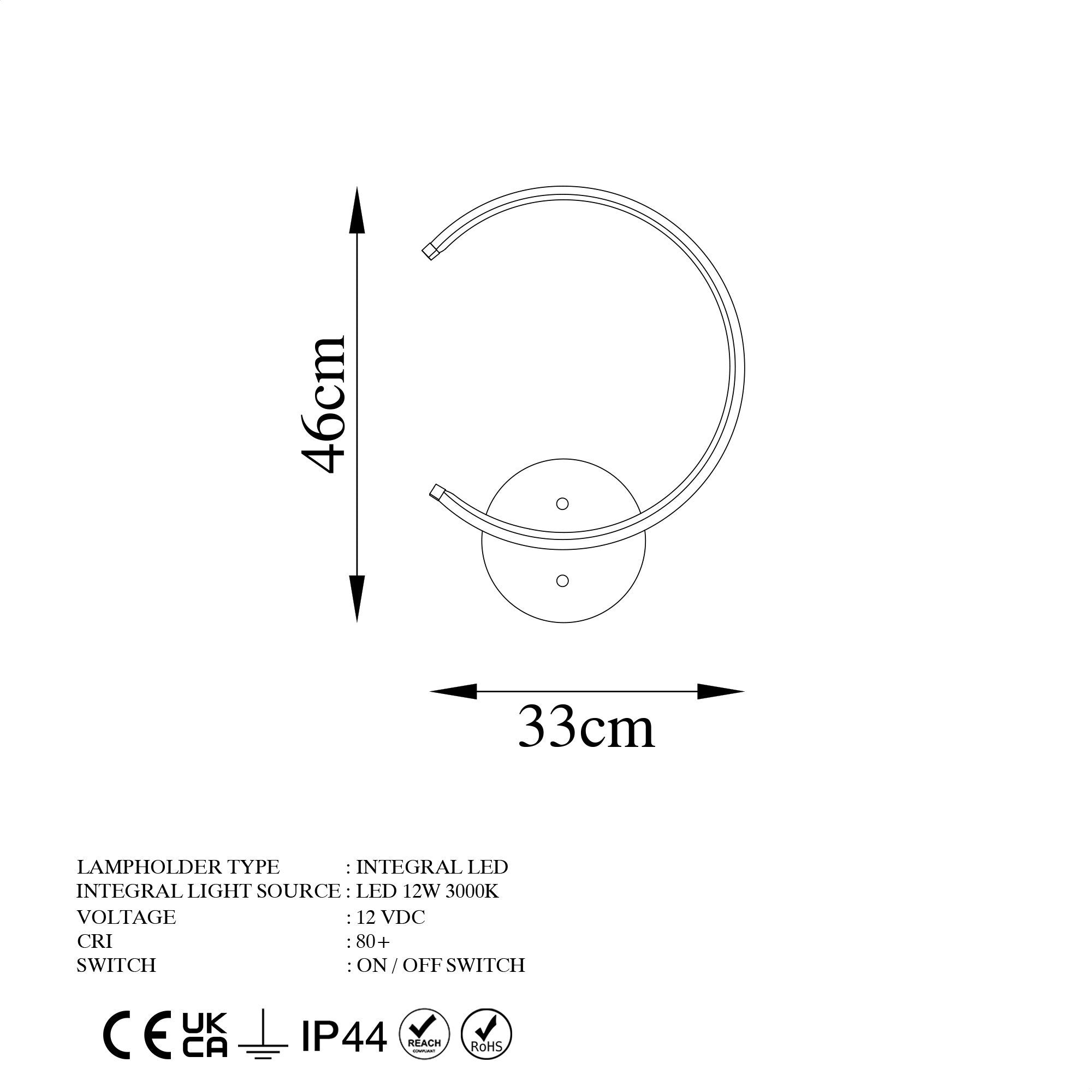 Stilvolle schwarze Moon Wandleuchte von Opviq, perfekt für zeitgemäße Wohnräume und zur Akzentuierung von Licht und Design.