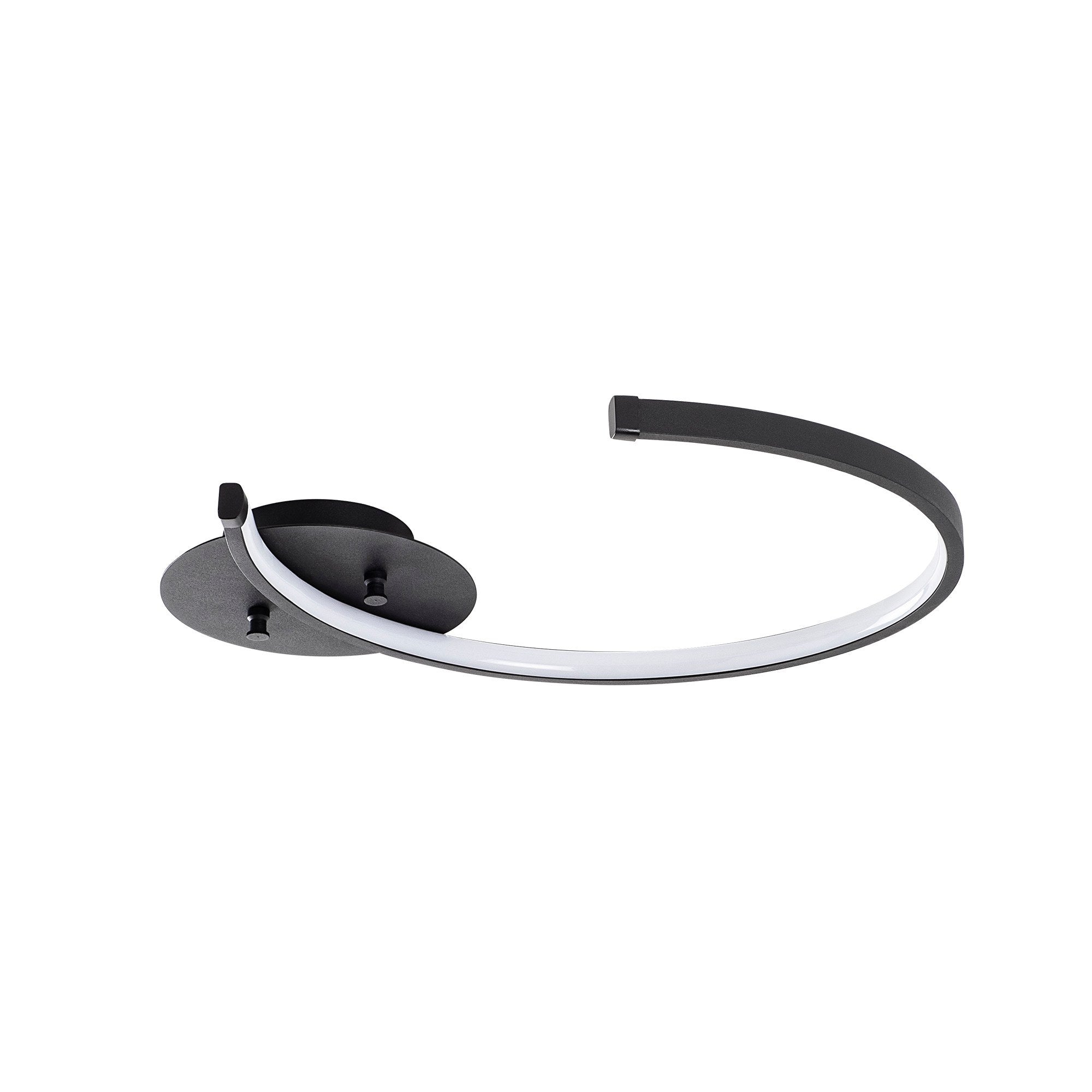 Elegante Moon Deckenleuchte in Schwarz von Opviq. Hochwertige Metallkonstruktion und integrierte LED für stilvolle Beleuchtung und Atmosphäre.