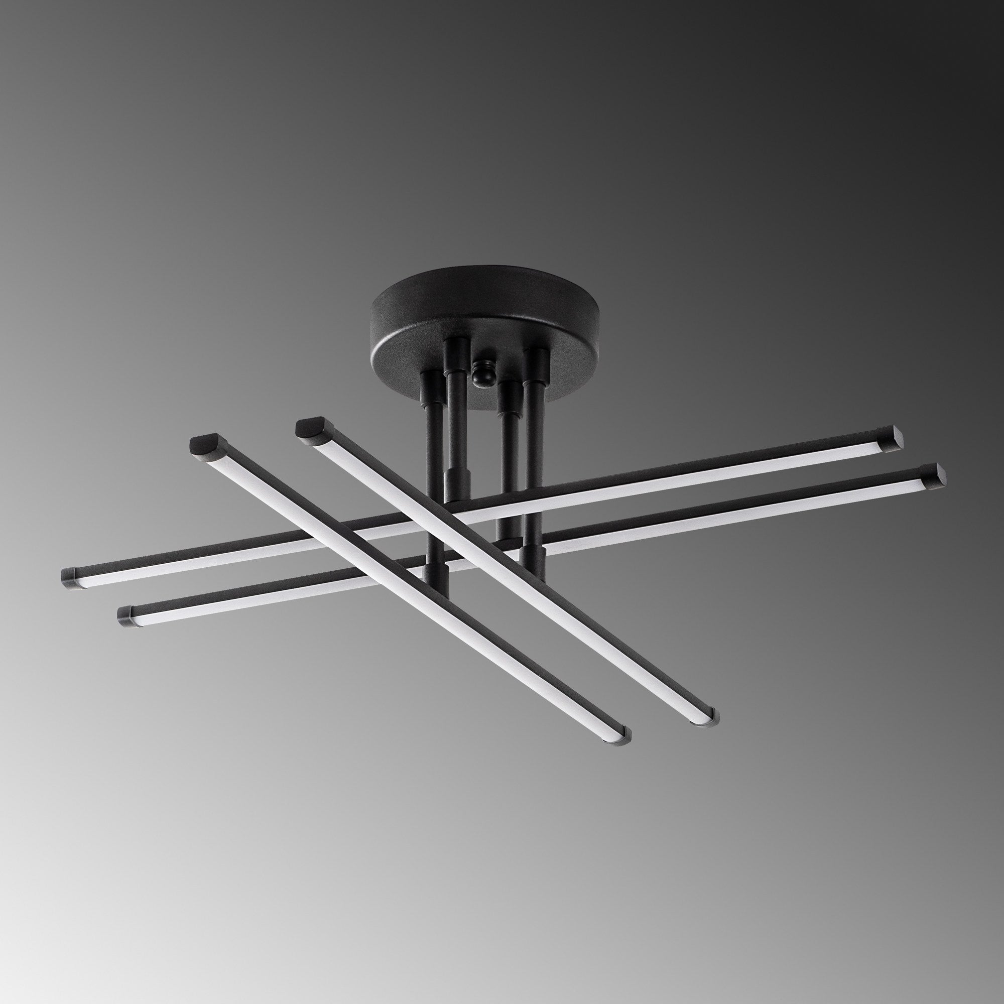 Schwarze Deckenleuchte Exhaust-13661 von Opviq: Modernes Design, langlebiges Metall und warmes Licht schaffen eine elegante Atmosphäre in Ihrem Zuhause.