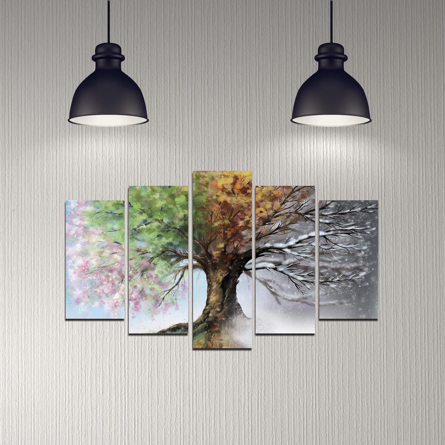 Entdecken Sie das faszinierende 5-teilige MDF-Gemälde von Wallity. Bringen Sie Farbe und Eleganz in Ihr Zuhause und inspirieren Sie Ihre Kreativität!
