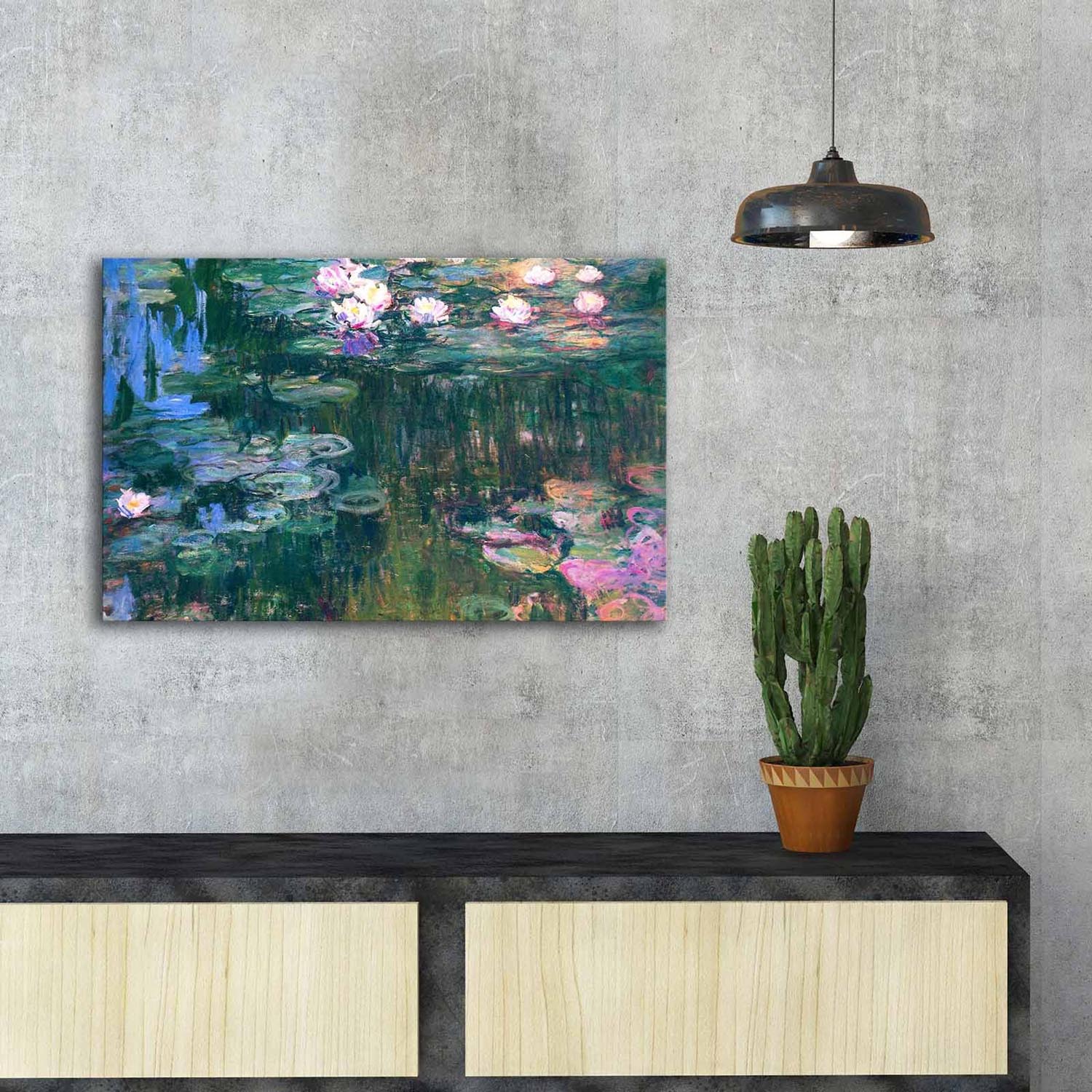 Entdecken Sie das FAMOUSART Bild von Wallity – ein farbenfrohes Meisterwerk, das Ihr Zuhause mit der zeitlosen Eleganz von Claude Monet bereichert.