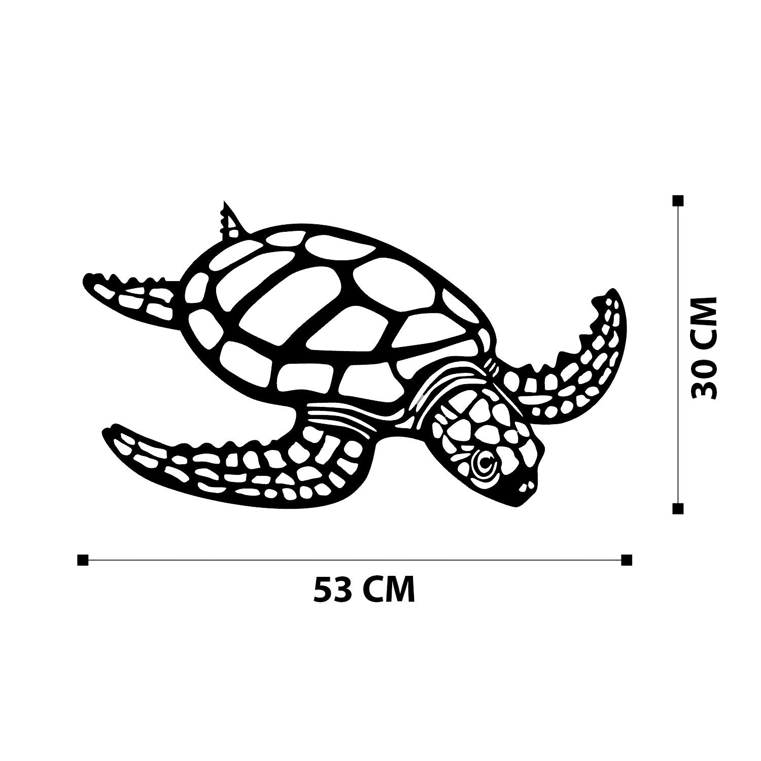 Gestalten Sie Ihre Wände mit der stilvollen Caretta Caretta Wanddeko von Wallity in Schwarz und setzen Sie ein elegantes Statement in jedem Raum.