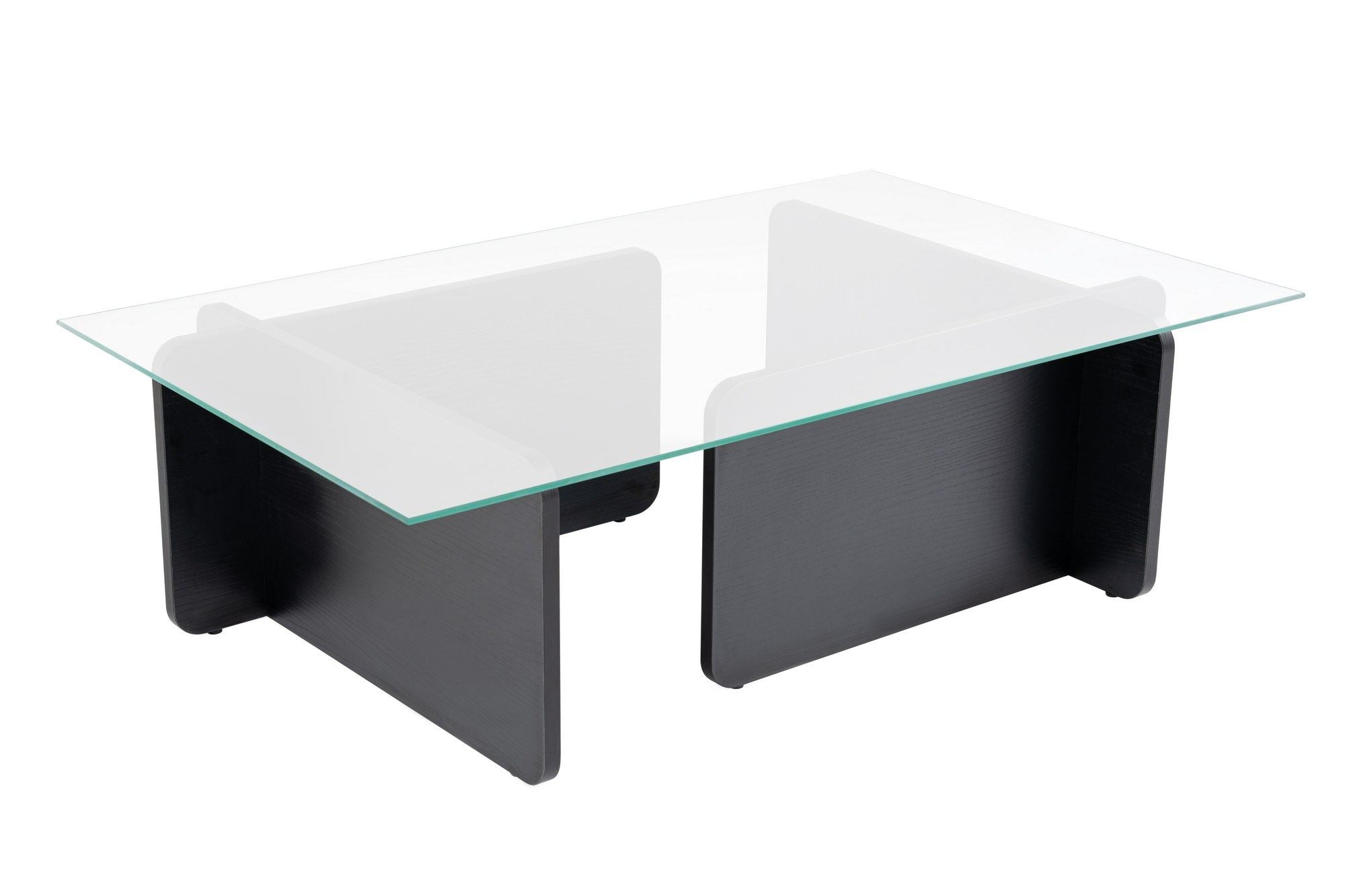 Eleganter Flavio Sofatisch in Schwarz aus Holz, ideal für stilvolle Wohnräume und gemütliche Abende.