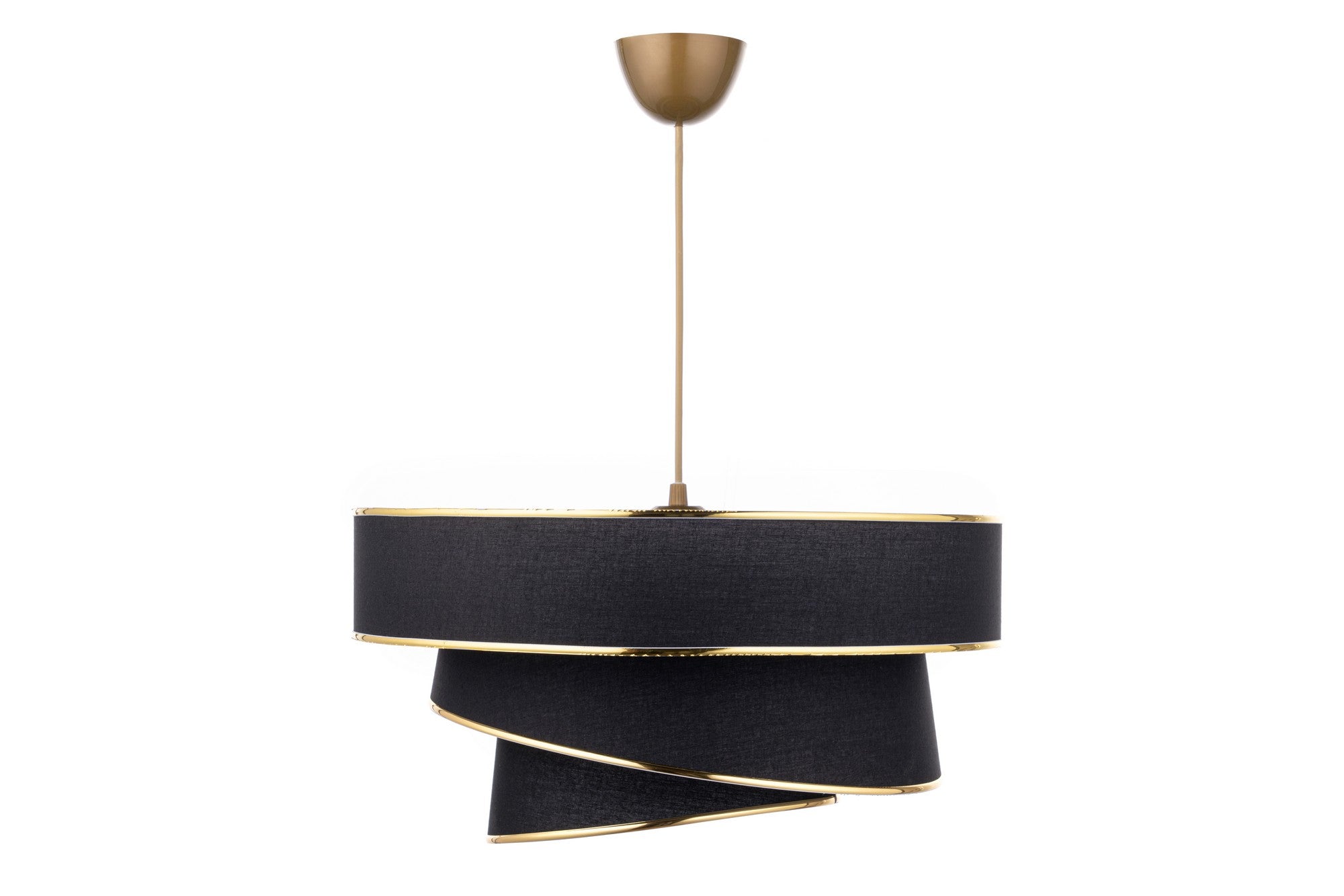 Erleben Sie mit der Couper Pendelleuchte von Opviq in Schwarz Gold zeitlose Eleganz und schaffen Sie eine einladende Atmosphäre in Ihrem Zuhause.