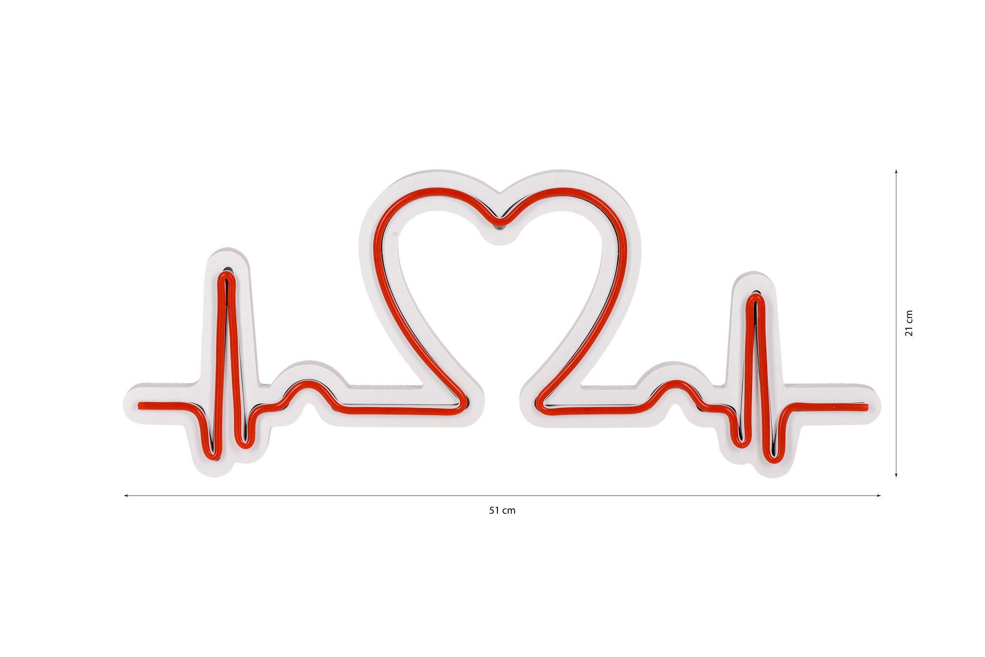 Die rote Love Rhythm Wandleuchte von Wallity vereint modernes Design mit warmem Licht, perfekt für stilvolle Akzente in jedem Raum.