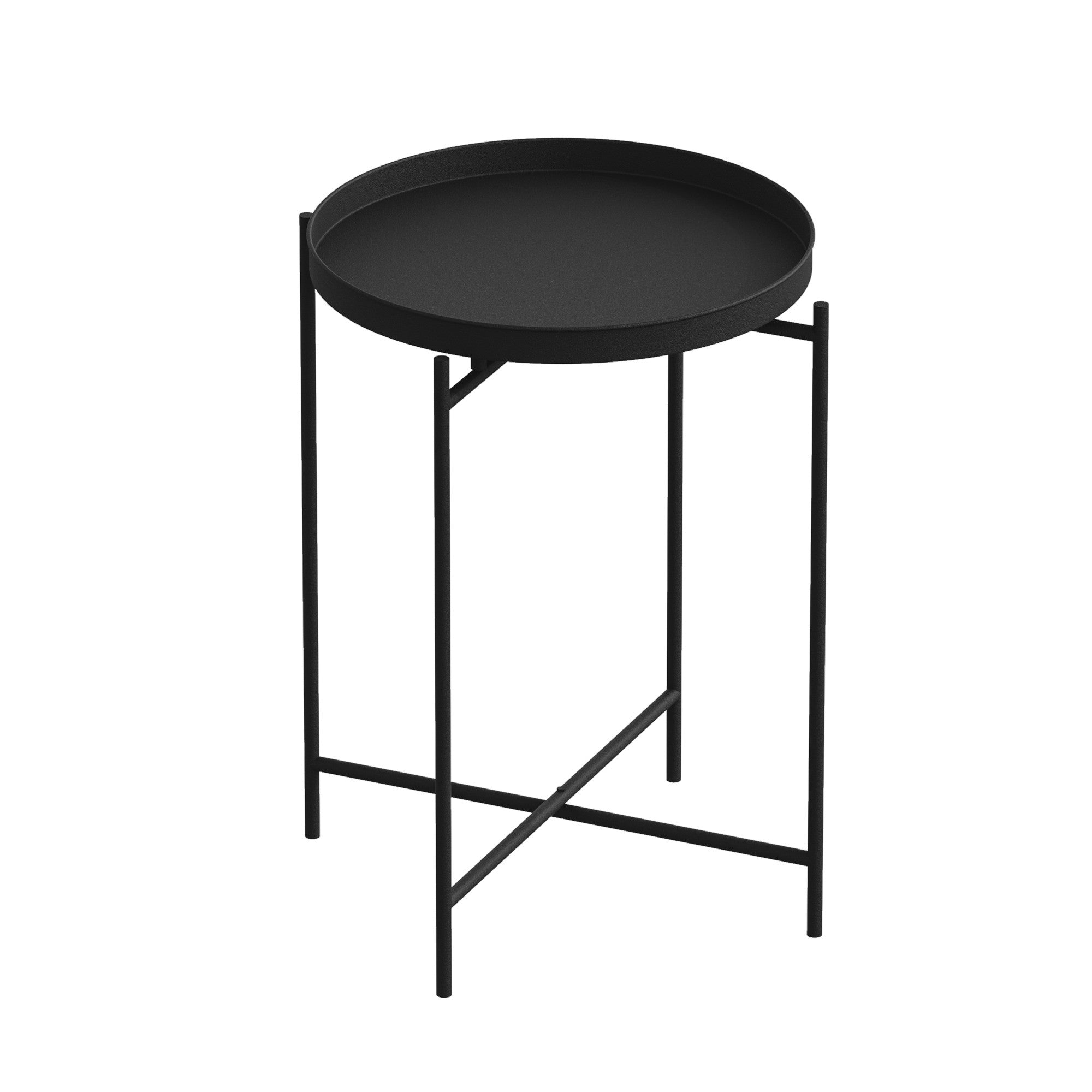 Vielseitiger SHB Sofatisch in edlem Schwarz von Hanah Home. Robustes Metalldesign, perfekt für stilvolle Wohnräume und gesellige Momente!