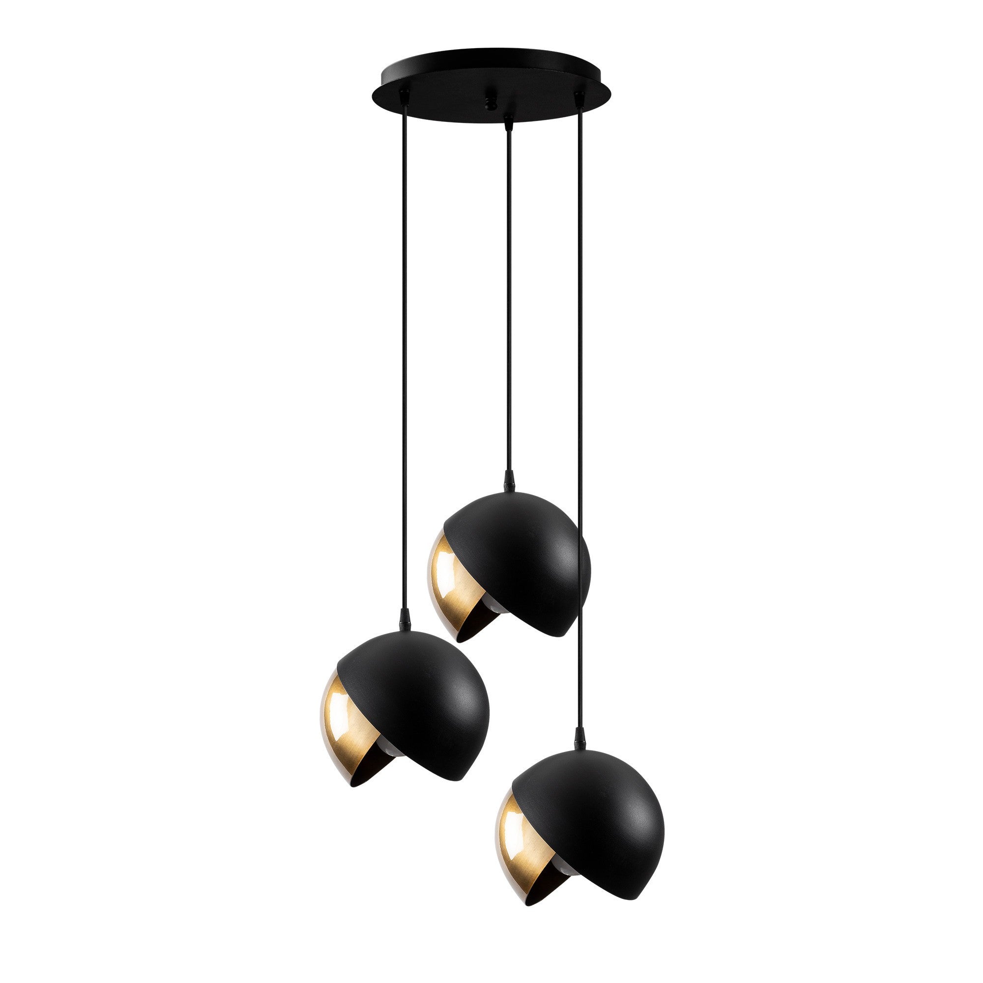 Entdecken Sie die Berceste Pendelleuchte von Opviq in Schwarz Gold – ein elegantes Highlight für jeden Raum, das Luxus und Stil vereint.