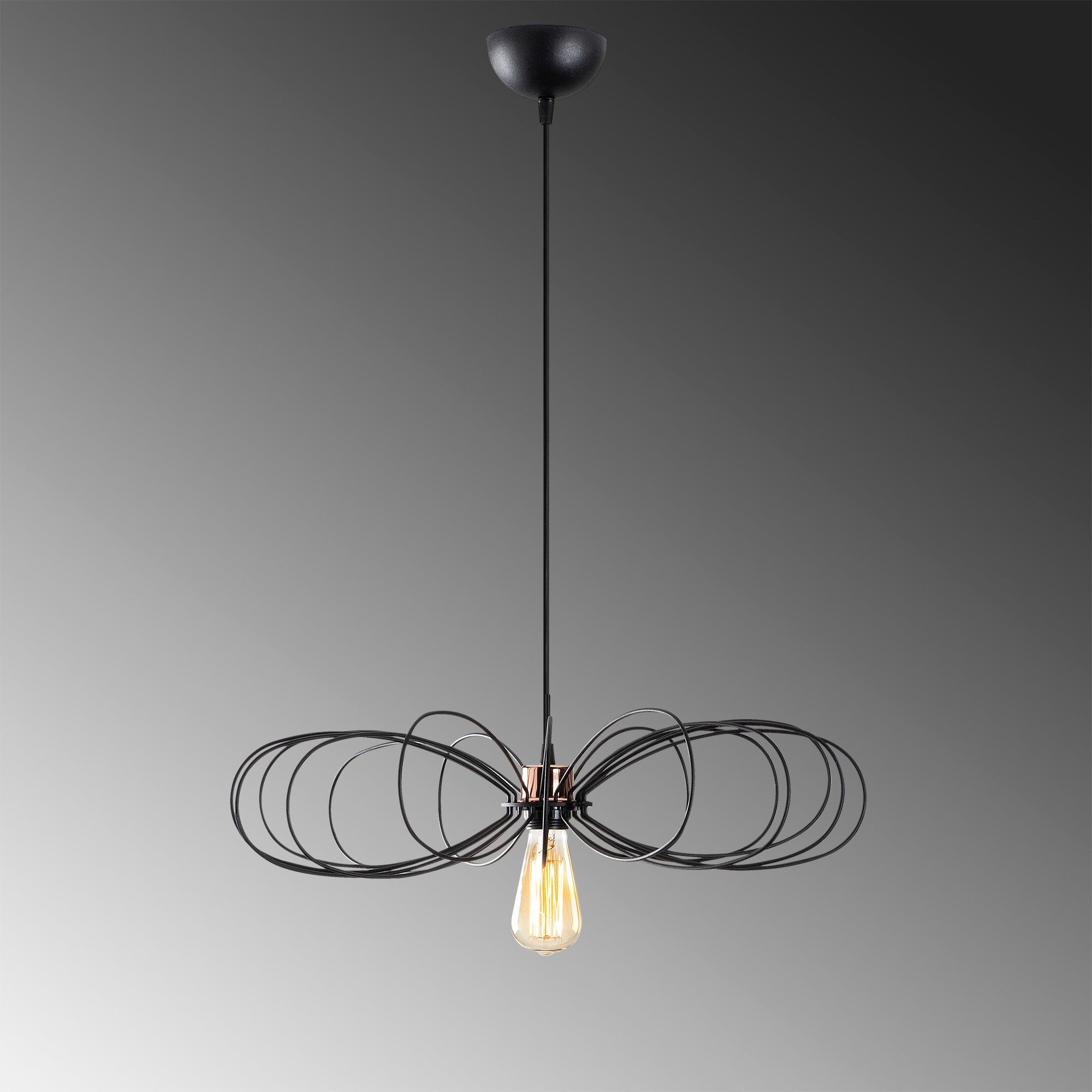 Setzen Sie mit der Hemdem Pendelleuchte von Opviq in edlem Schwarz einen stilvollen Akzent in Ihrem Raum. Ideal für modernes Industrie-Design.