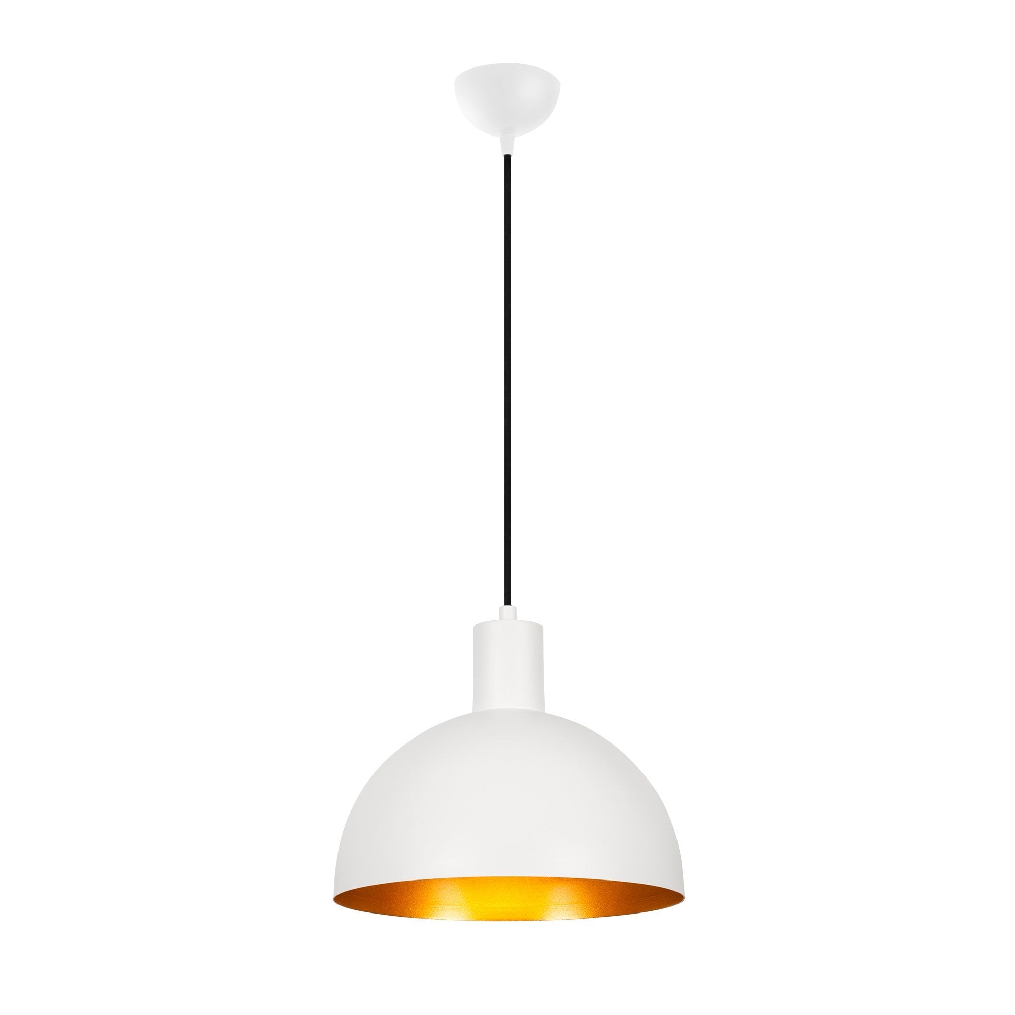 Verleihen Sie Ihrem Raum mit der Sivani Pendelleuchte von Opviq in Weiß und Gold einen Hauch von Eleganz. Ihr fesselndes Design und die hochwertige Verarbeitung machen sie zum idealen Blickfang für moderne Wohnräume.