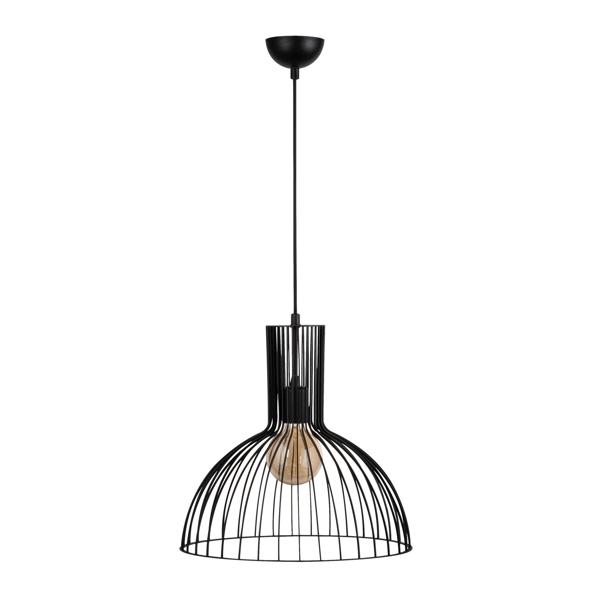 Schlichte und stilvolle Fellini Pendellampe in Schwarz von Opviq, perfekt für zeitgemäße Innenräume und gemütliche Lichtakzente.