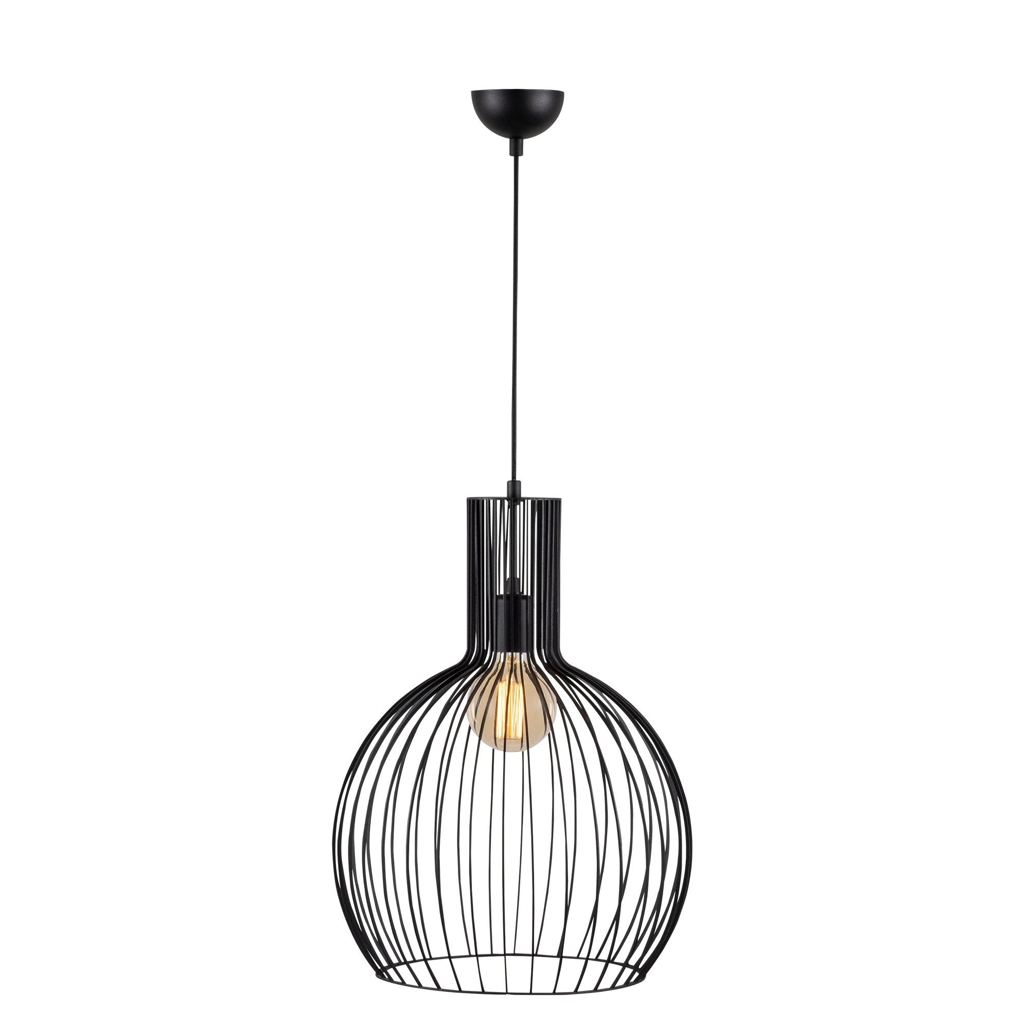 Entdecken Sie die Fellini Pendelleuchte von Opviq in elegantem Schwarz – ein stilvolles Highlight für jeden Raum, das modernes Flair und Atmosphäre schafft.
