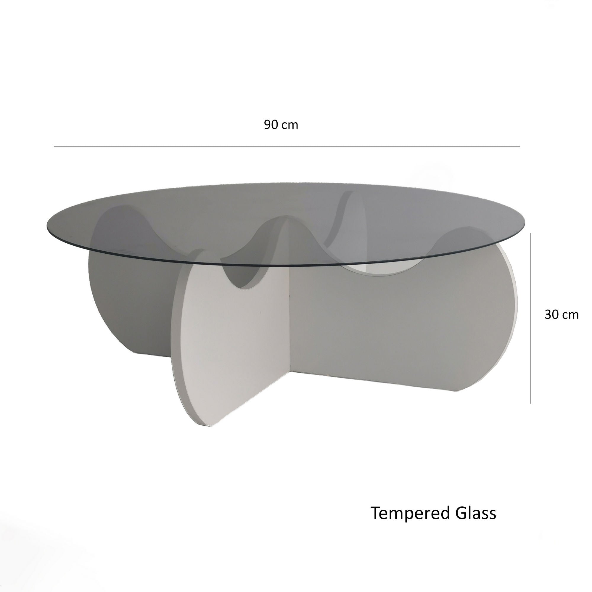 Der Himalayas Sofatisch in Weiß von Hanah Home ist ein Meisterwerk aus gehärtetem Glas und melaminharzbeschichteter Spanplatte. Er verleiht Ihrem Wohnraum einen Hauch von Raffinesse und Stil.