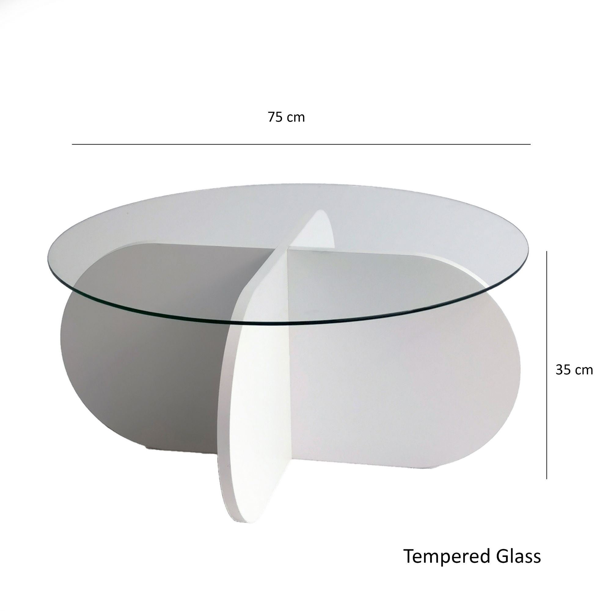 Moderner Bubble Sofatisch in strahlendem Weiß von Hanah Home – ideal für stilvolle Wohnräume und entspannte Stunden.