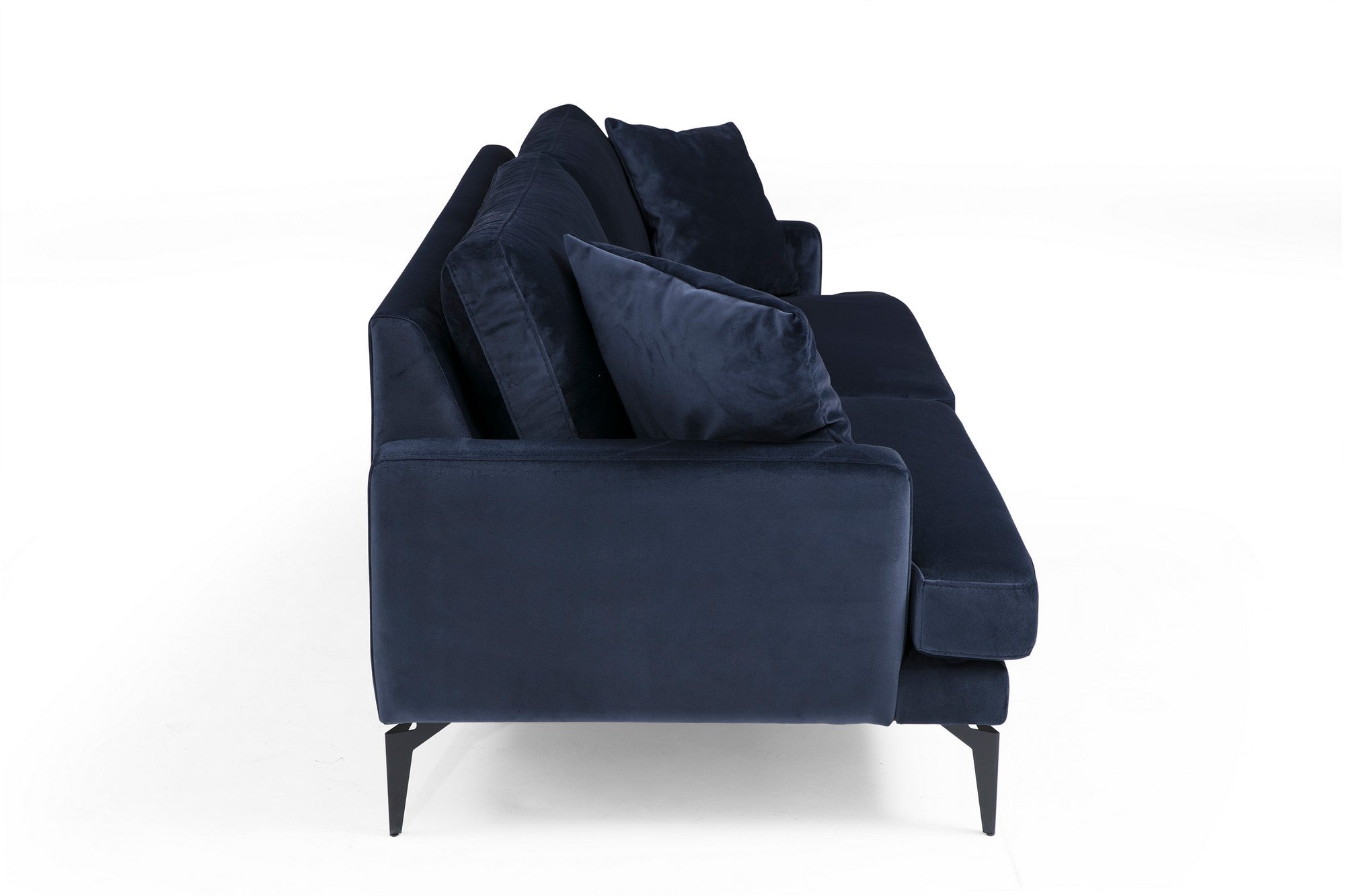 Entdecken Sie das Papira 2-Sitzer-Sofa in Marineblau von Atelier Del Sofa. Perfekt für Ihr Zuhause, vereint es modernen Stil mit luxuriösem Komfort.