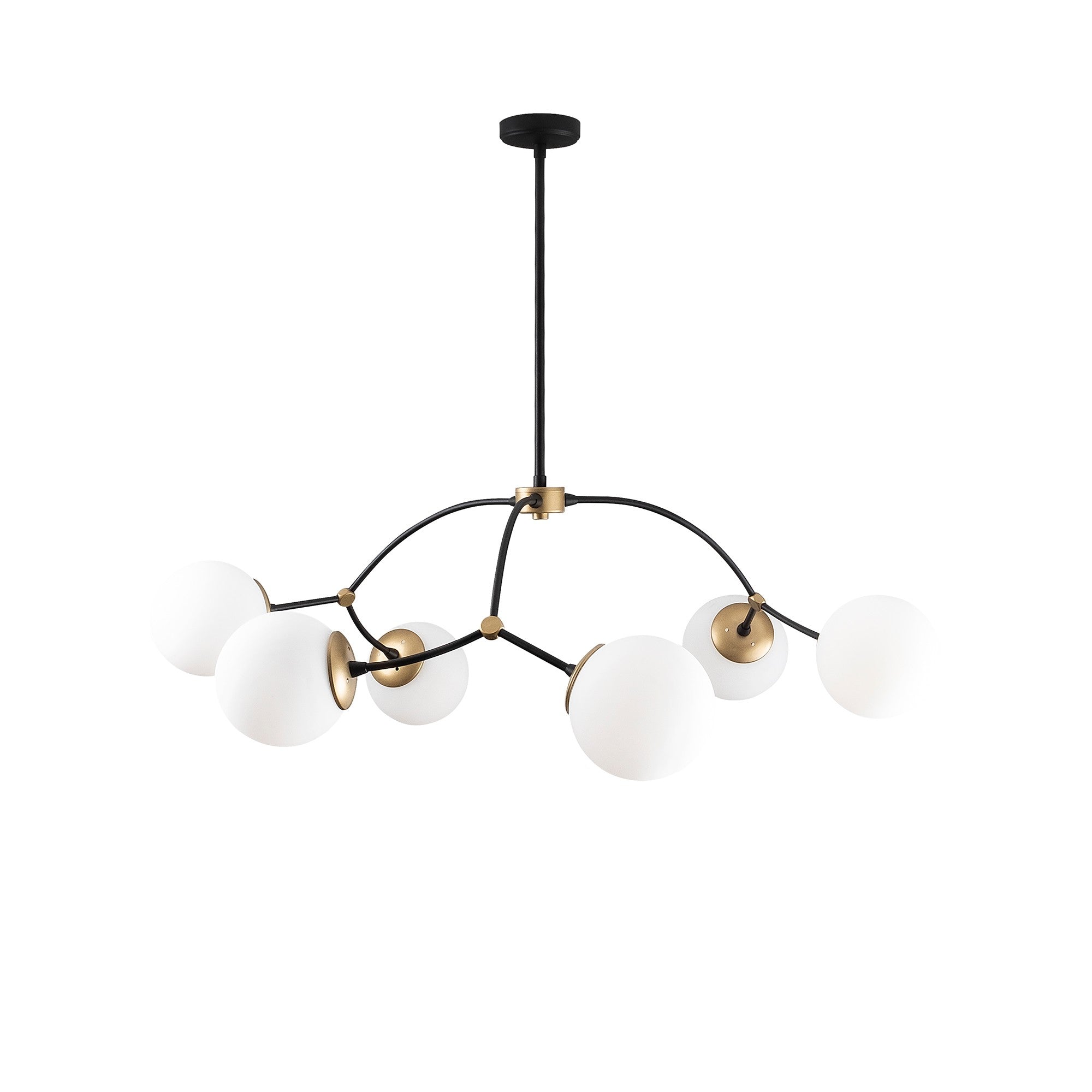 Erleben Sie die Kromozom Pendelleuchte von Opviq in Weiß Schwarz – ein luxuriöses Lichtobjekt, das Stil und Eleganz in Ihr Zuhause bringt.