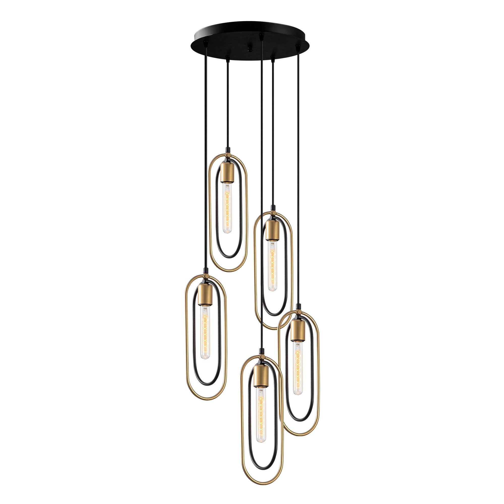 Entdecken Sie die Cerco Pendelleuchte in Schwarz Gold von Opviq – ein elegantes Highlight für Ihr Zuhause, das Stil und Raffinesse vereint.
