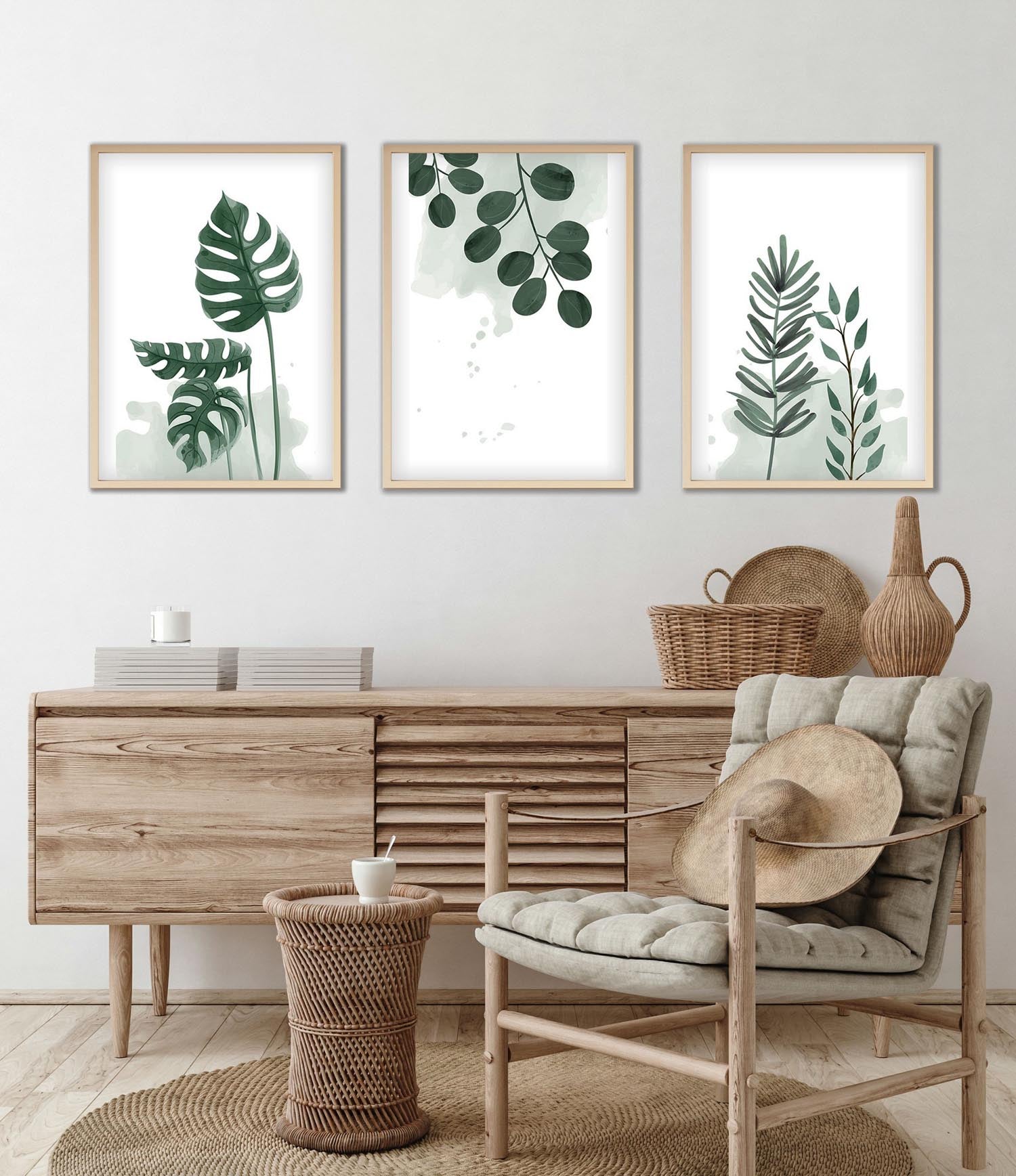 Entdecken Sie das Huhu193 Bild von Wallity – ein 3-teiliges MDF-Gemälde, das mit lebendigen Farben und fesselndem Design Ihre Wände zum Strahlen bringt.