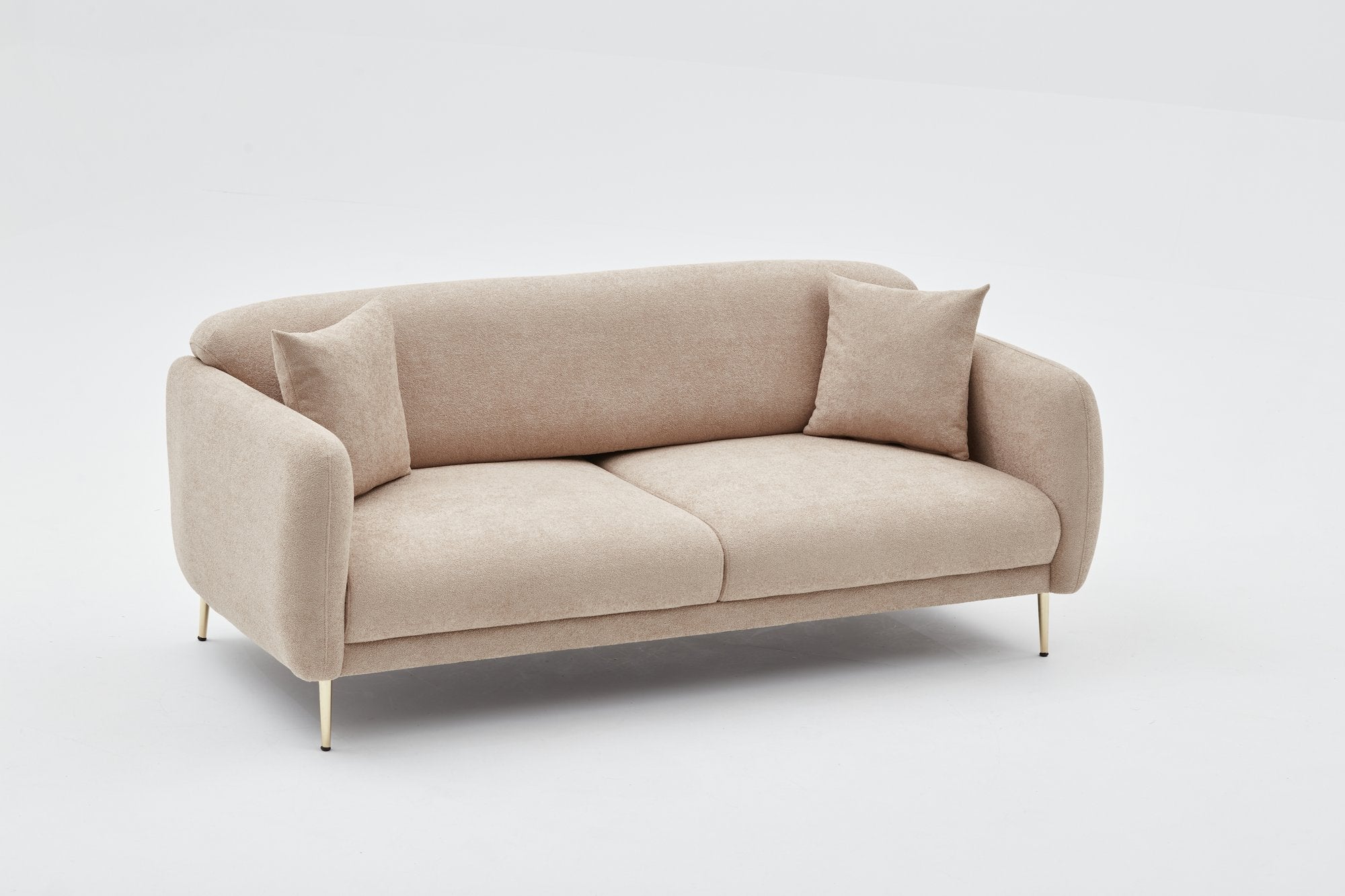 Entdecken Sie den stilvollen Simena - Beige Sessel von Atelier Del Sofa, der mit seinem modernen Design und hochwertigem Material begeistert.