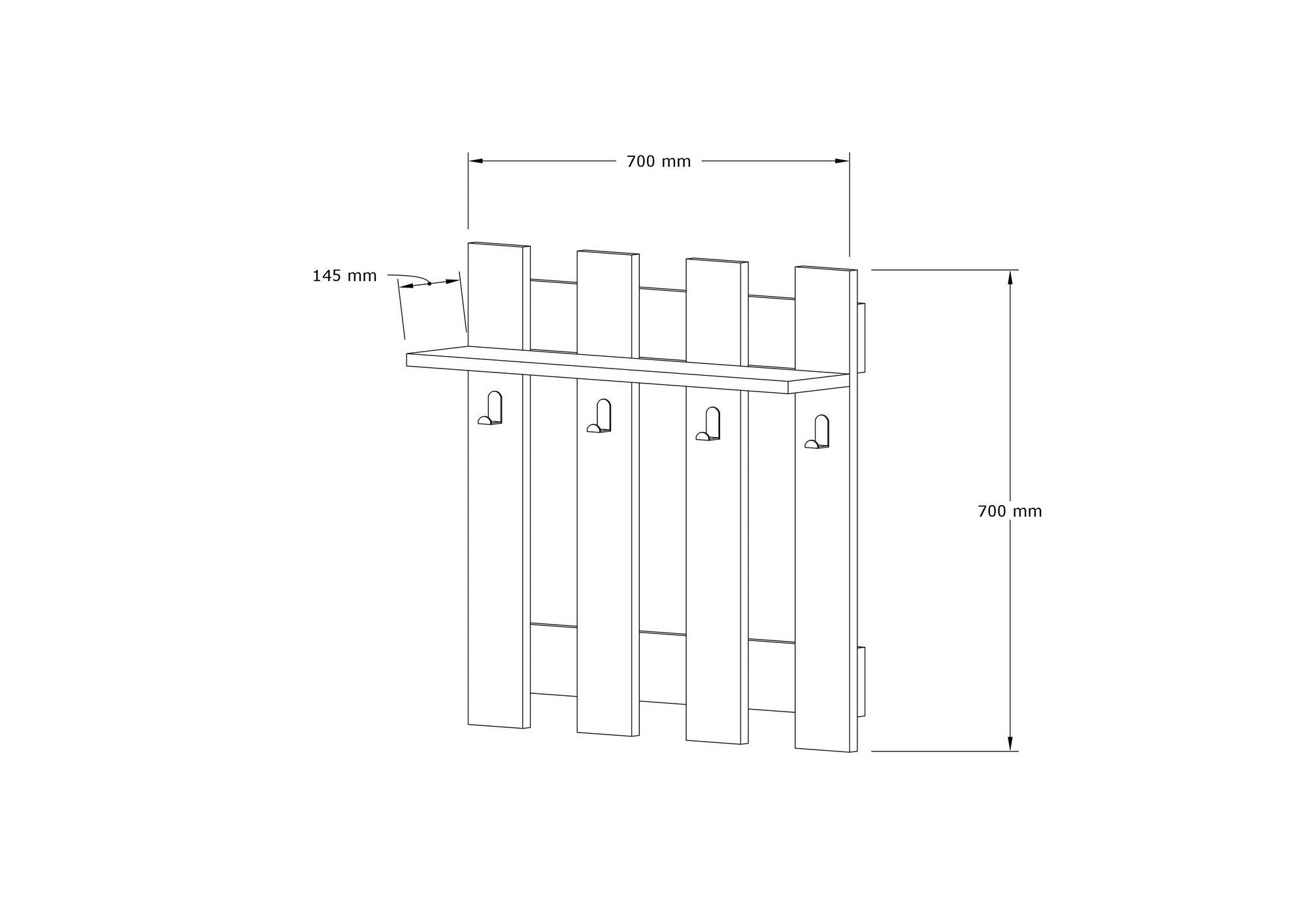 Entdecken Sie den Carina Kleiderhaken von Hanah Home in elegantem Weiß – die perfekte Lösung für stilvolle Aufbewahrung und skandinavisches Design.