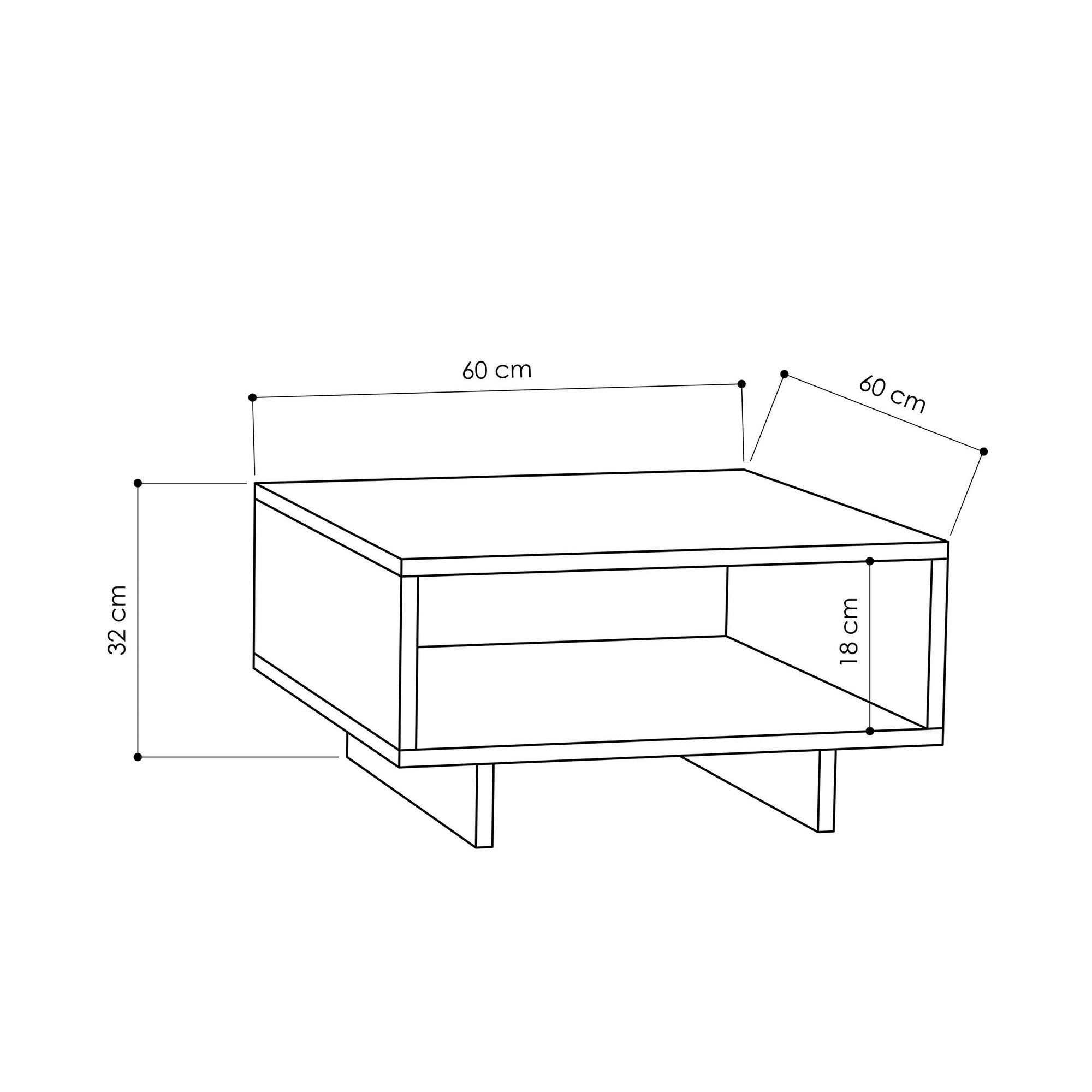 Entdecken Sie den eleganten Hola Sofatisch von Hanah Home in Weiß und Anthrazit. Perfekt für zeitgemäße Wohnräume und stilvolle Akzente.