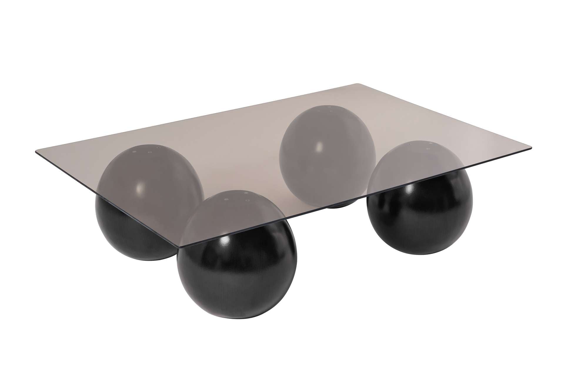 Eleganter Sera Sofatisch in Schwarz und Bronze von Nordure, ideal für moderne Wohnräume und stilvolle Akzente.