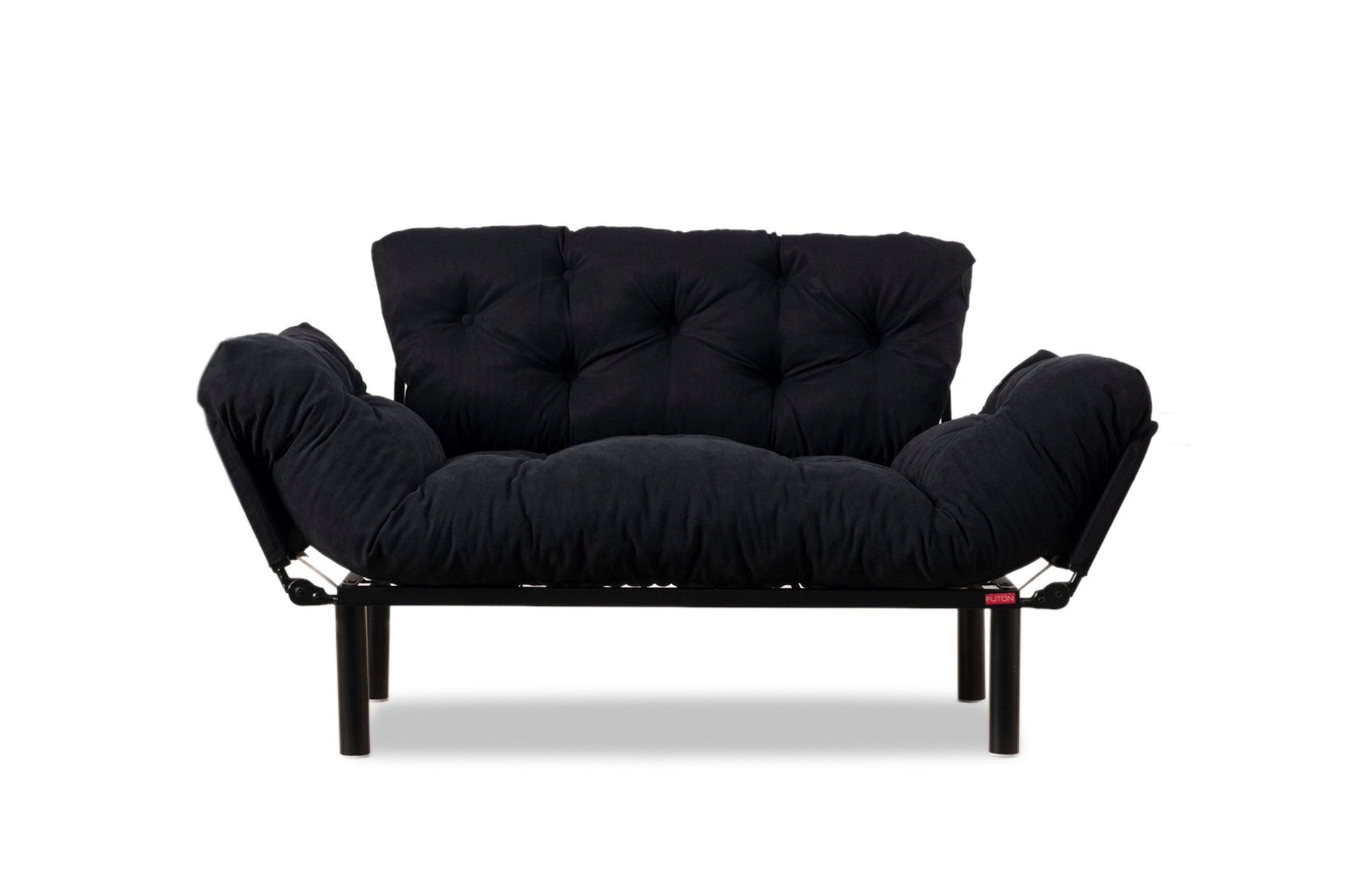 Stylisches Nitta Bettsofa in edlem Schwarz von Atelier Del Sofa, perfekt für moderne Wohnkonzepte und entspannte Abende.