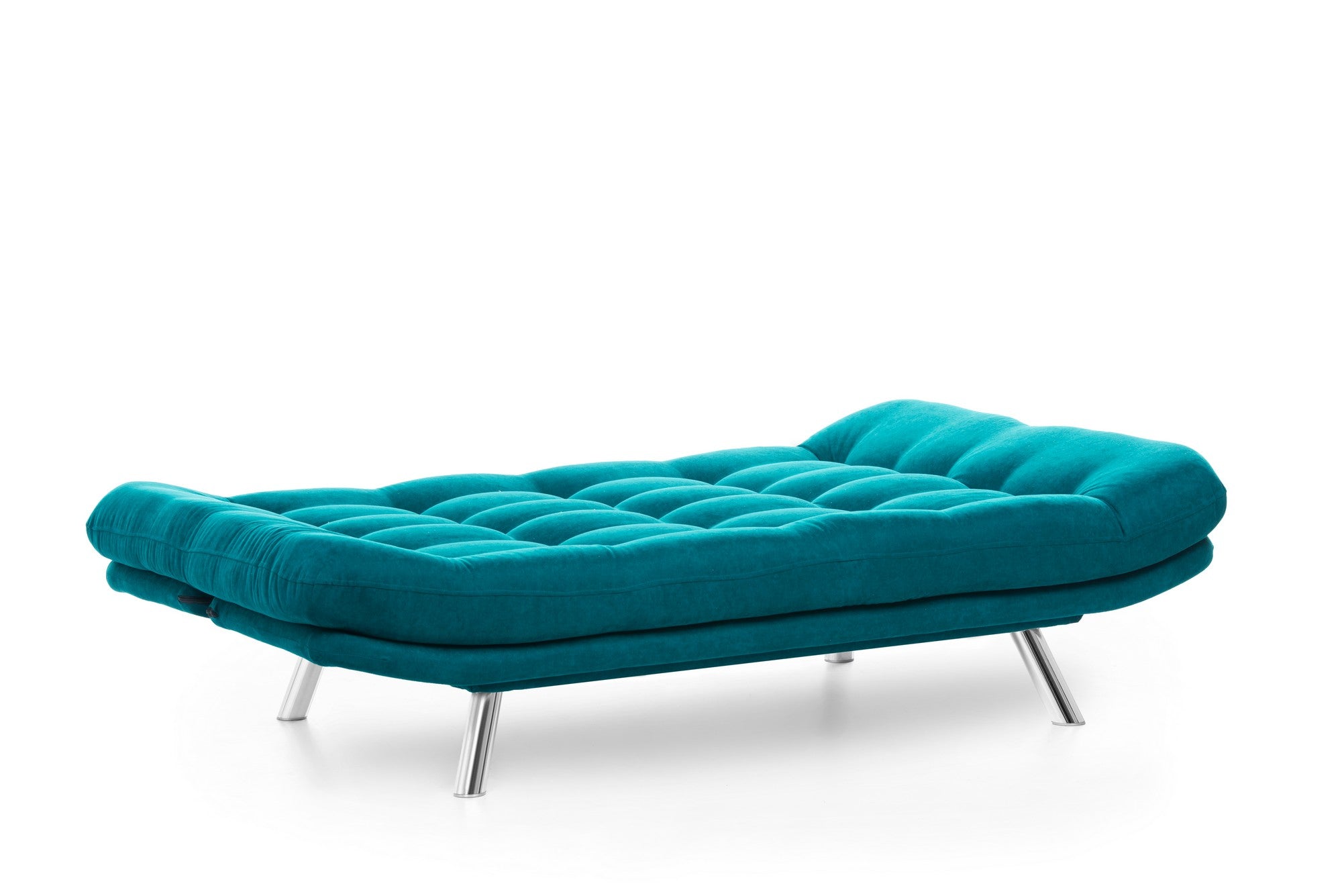Entdecken Sie das Misa Sofabed in elegantem Petrolgrün – ein modernes Bettsofa, das Funktionalität und Design harmonisch vereint.