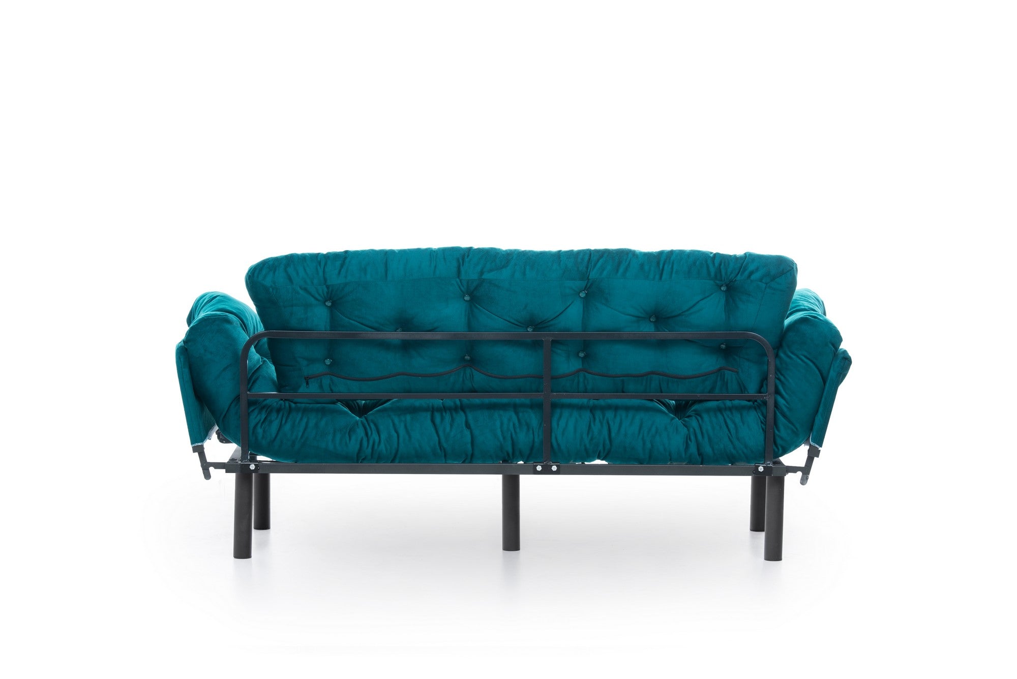 Entdecken Sie das Nitta Triple Bettsofa in stilvollem Petrolgrün – ein elegantes Möbelstück, das Komfort und Funktionalität vereint, perfekt für Ihr Zuhause.