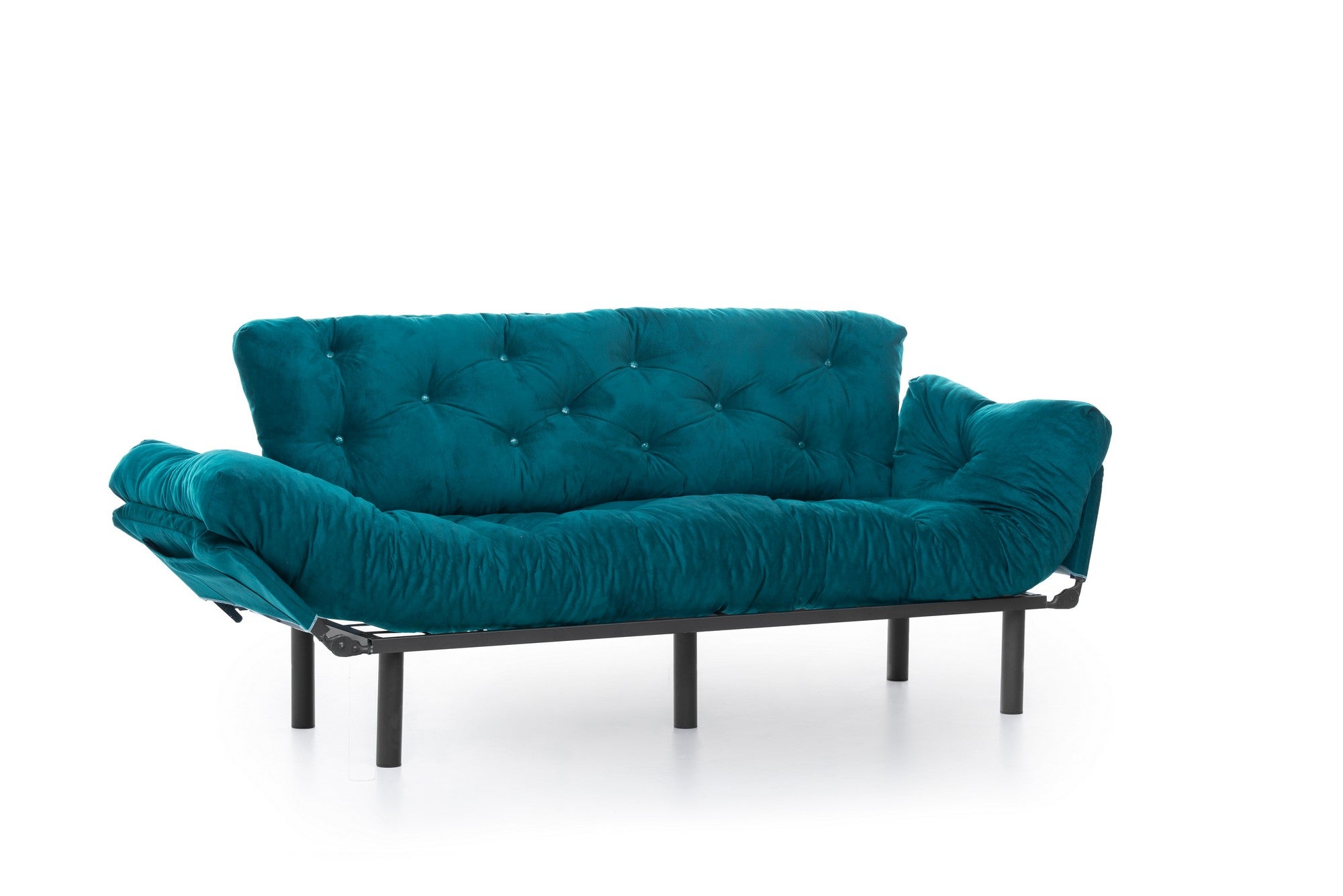 Entdecken Sie das Nitta Triple Bettsofa in Petrolgrün – der perfekte Mix aus modernem Design, Komfort und Funktionalität für Ihr Zuhause!