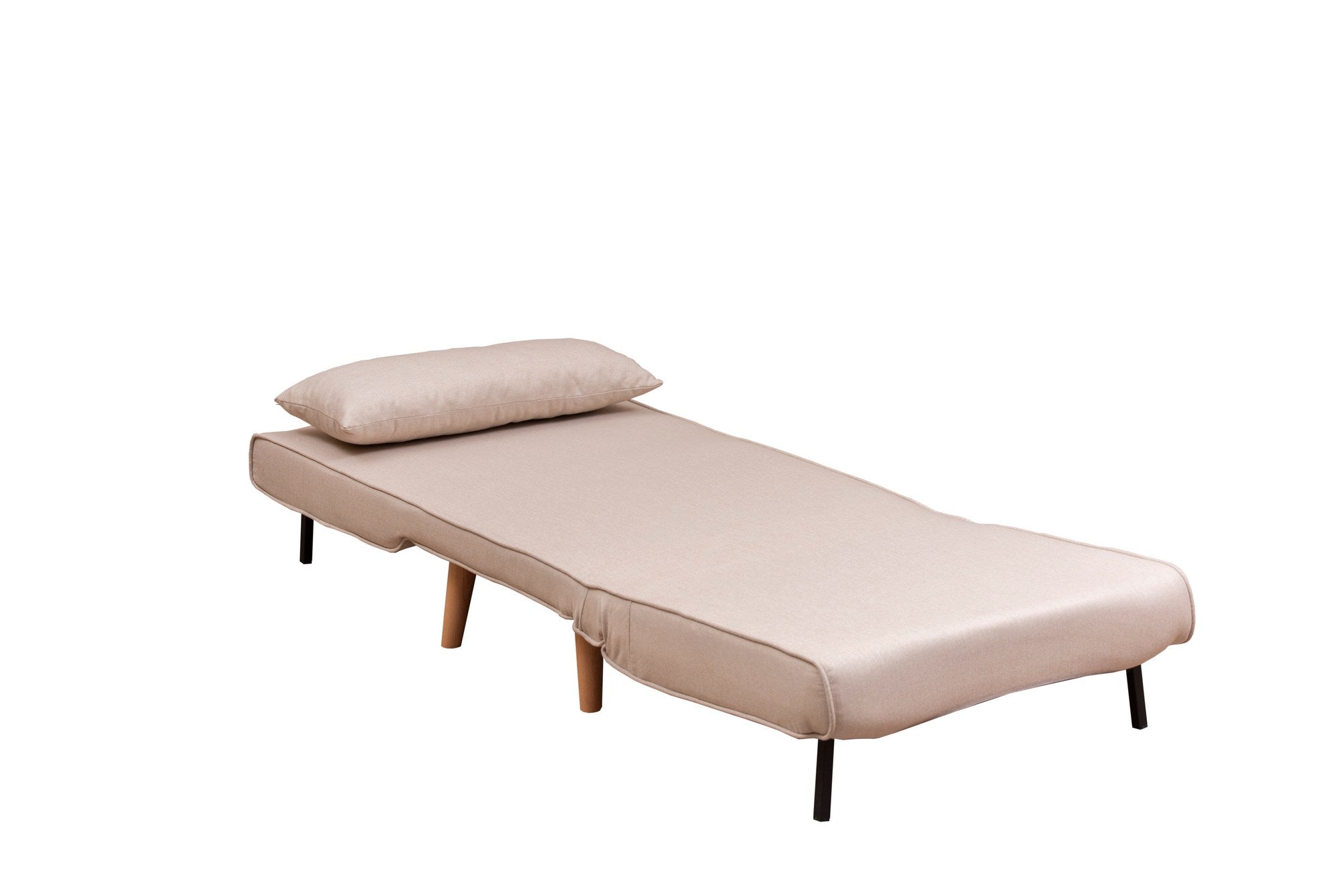 Entdecken Sie das Folde Single Bettsofa in Creme von Atelier Del Sofa – eine elegante Lösung für Komfort und Stil in jedem Raum.
