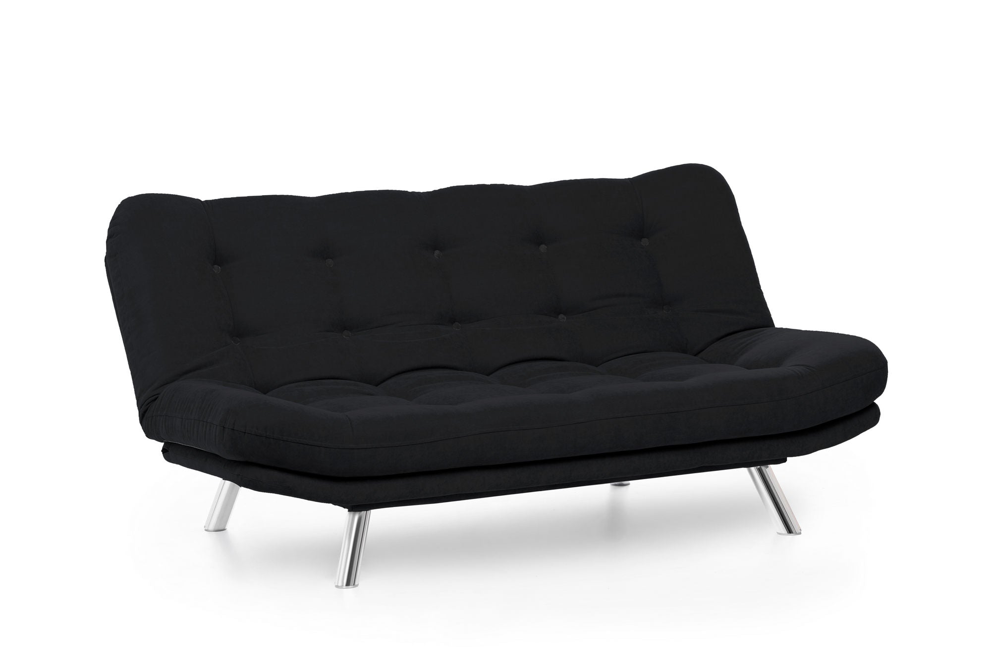 Stylisches Misa Sofabed in Schwarz von Atelier Del Sofa – modernes 3-Sitzer Bettsofa, ideal für Wohnräume und Gästezimmer.