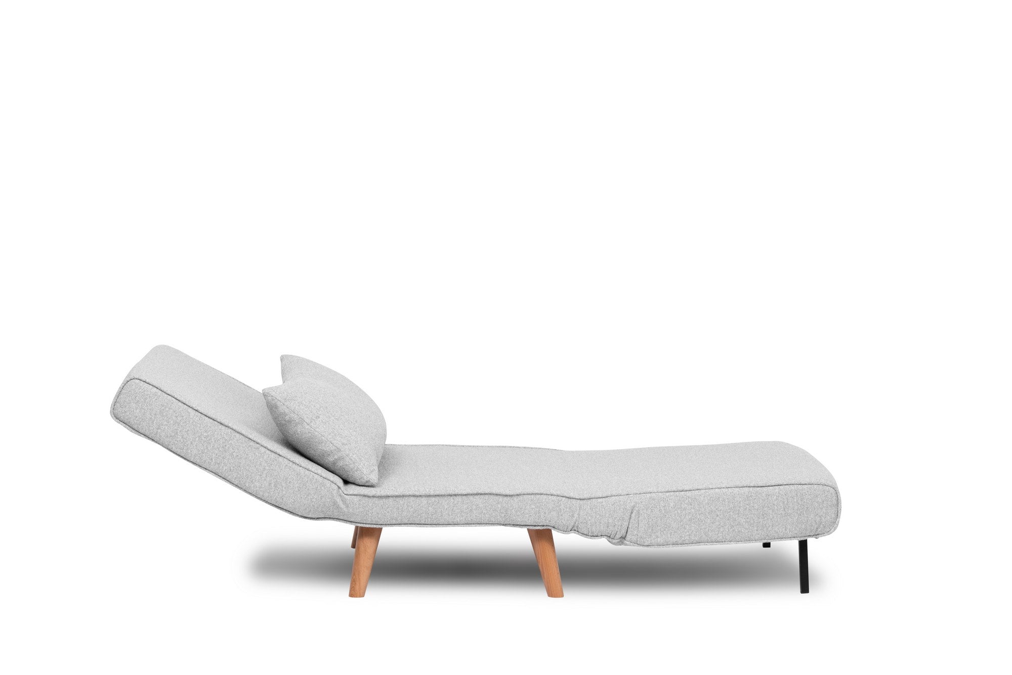 Elegantes graues Folde Single Bettsofa von Atelier Del Sofa, perfekt für multifunktionale Wohnräume und gemütliche Nächte.