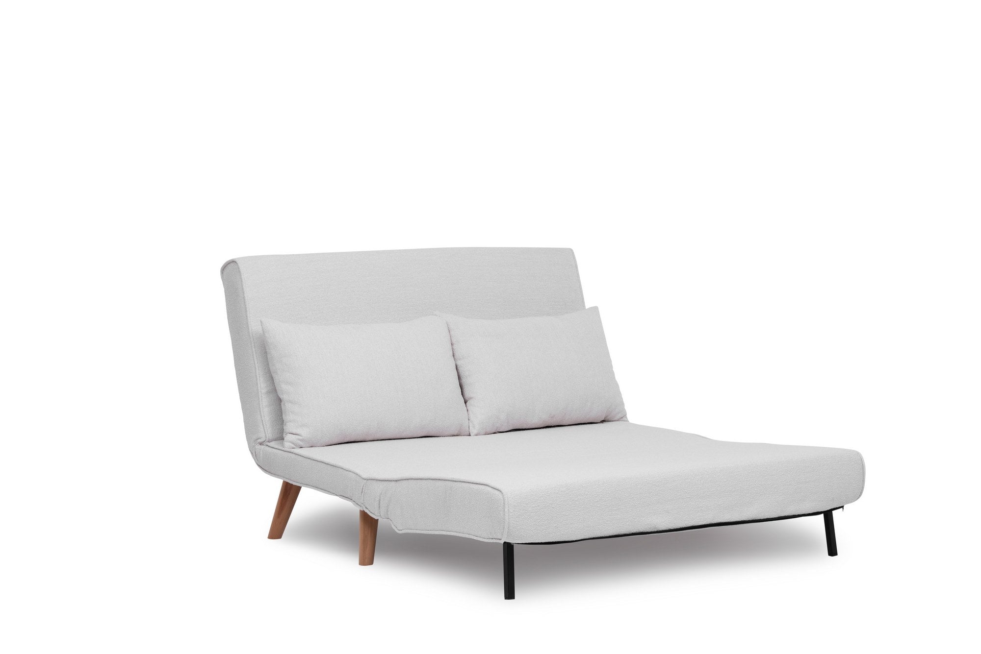 Entdecken Sie das Folde 2 Bettsofa in elegantem Weiß – ein stilvolles Möbelstück, das Funktionalität und modernen Komfort vereint.