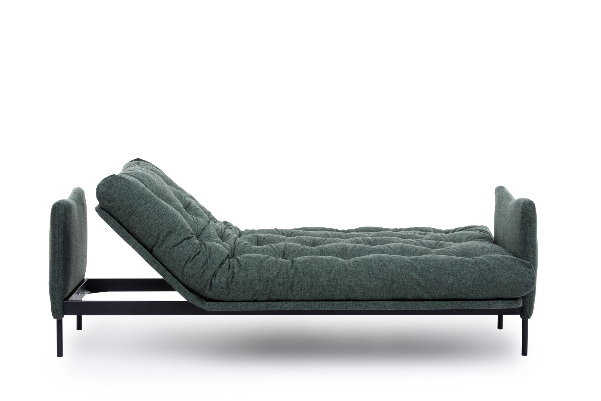 Elegantes Renge Bettsofa in lebhaftem Grün, perfekt für gemütliche Abende und als praktische Schlaflösung für Gäste.